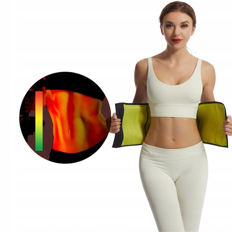 Slimming neoprene belt slimming on the abdomen for training exercises Size universal