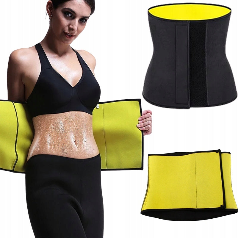 Slimming neoprene belt slimming on the abdomen for training exercises
