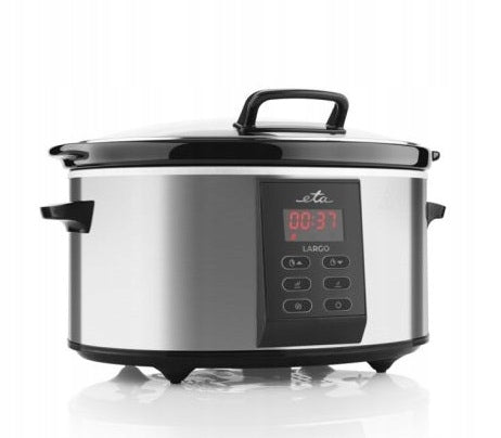 Slow Cooker Ceramic Pot INOX LCD Bowl 6L 245W Programmer EAN (GTIN) 8590393343836