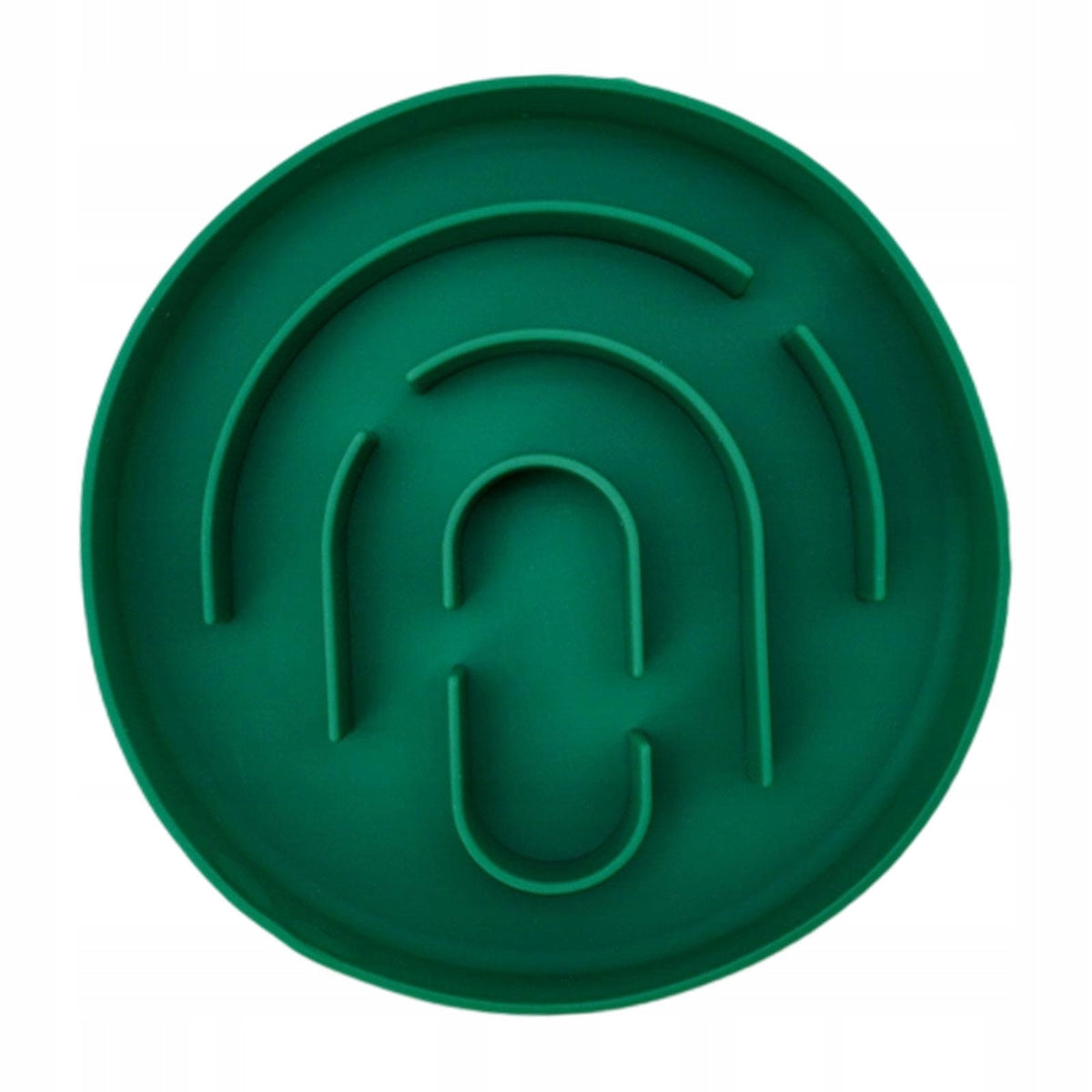 Slow Feeder Cat Bowl Licking Mat Treat Dispensing Overfeed Stop Pet Green