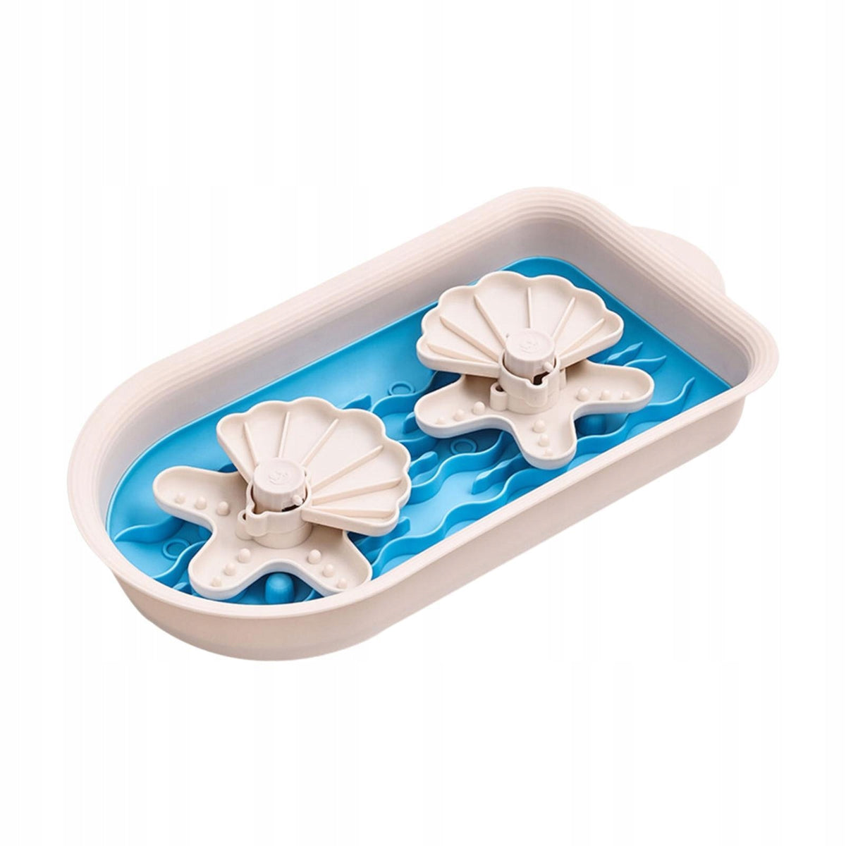 Slow Feeder Dog Bowl Bloat Stop Interactive Overfeed Stop Anti Gulping blue