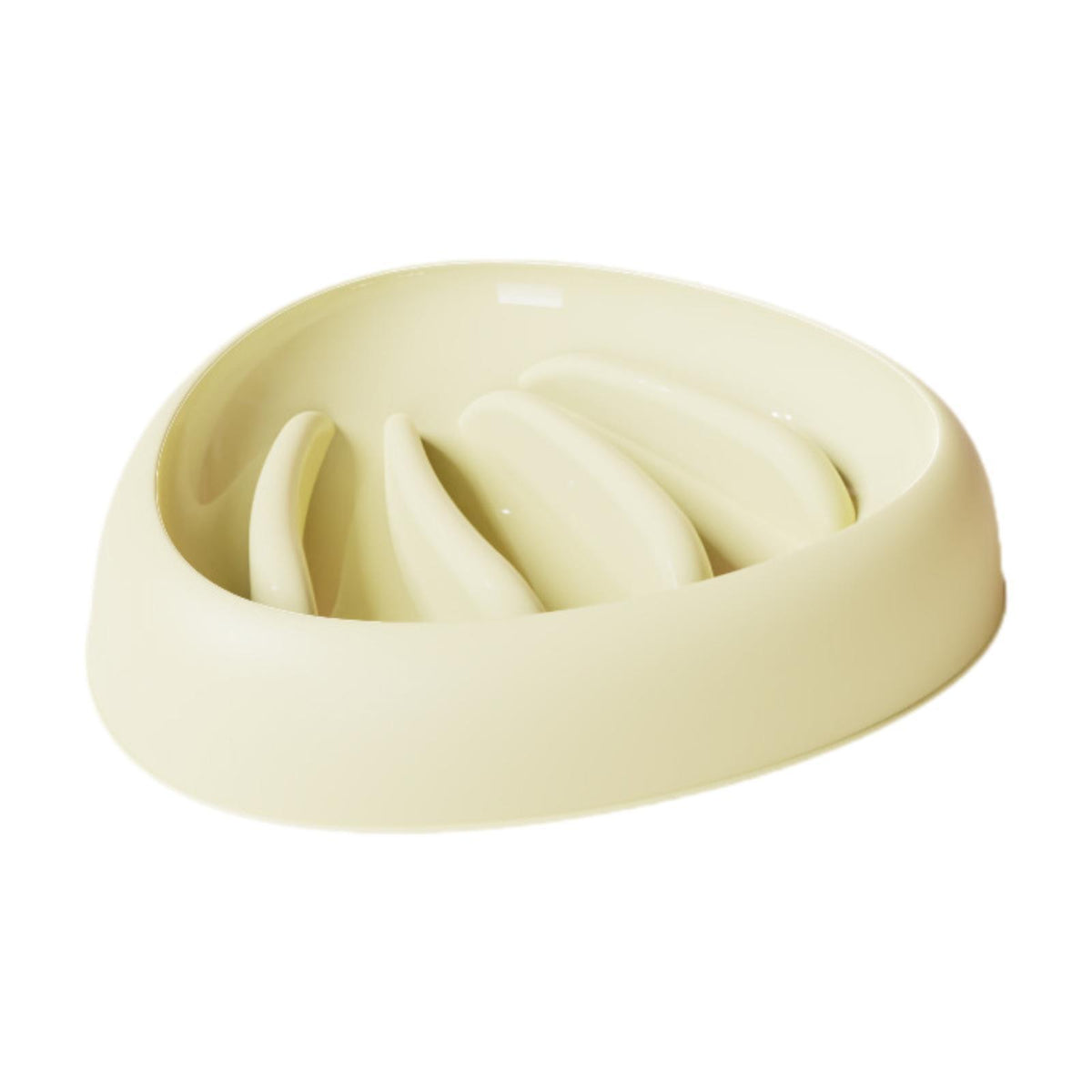 Slow Feeder Interactive Bite Resistant Slow Down Eating Portable Pet Yellow