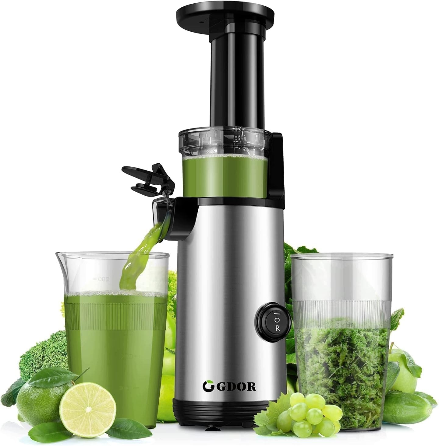 Slow Juicer for Fruit and Vegetables Juicer 600 ml BPA Free