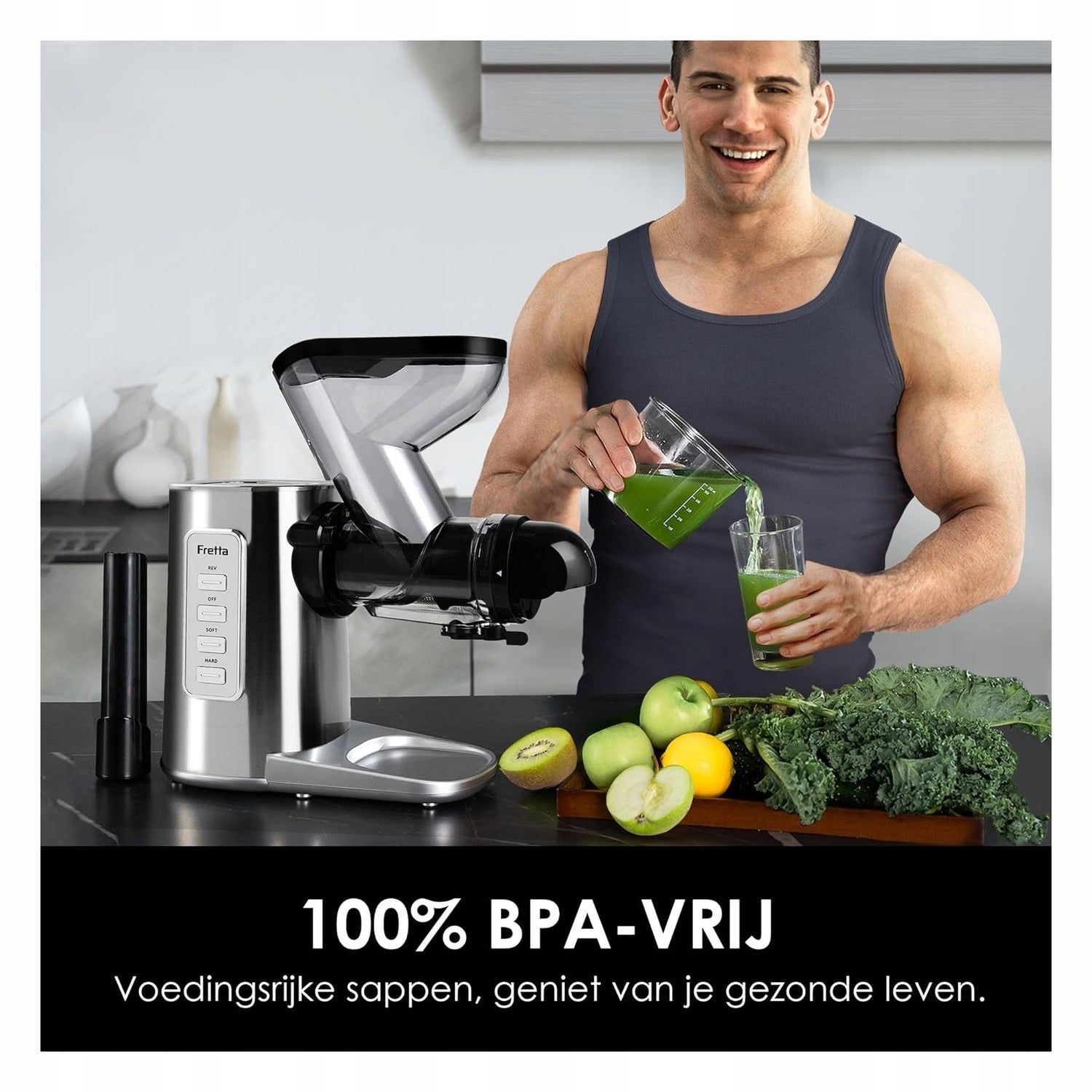 Slow juicer 200 W for fruit and vegetables Brand no brand