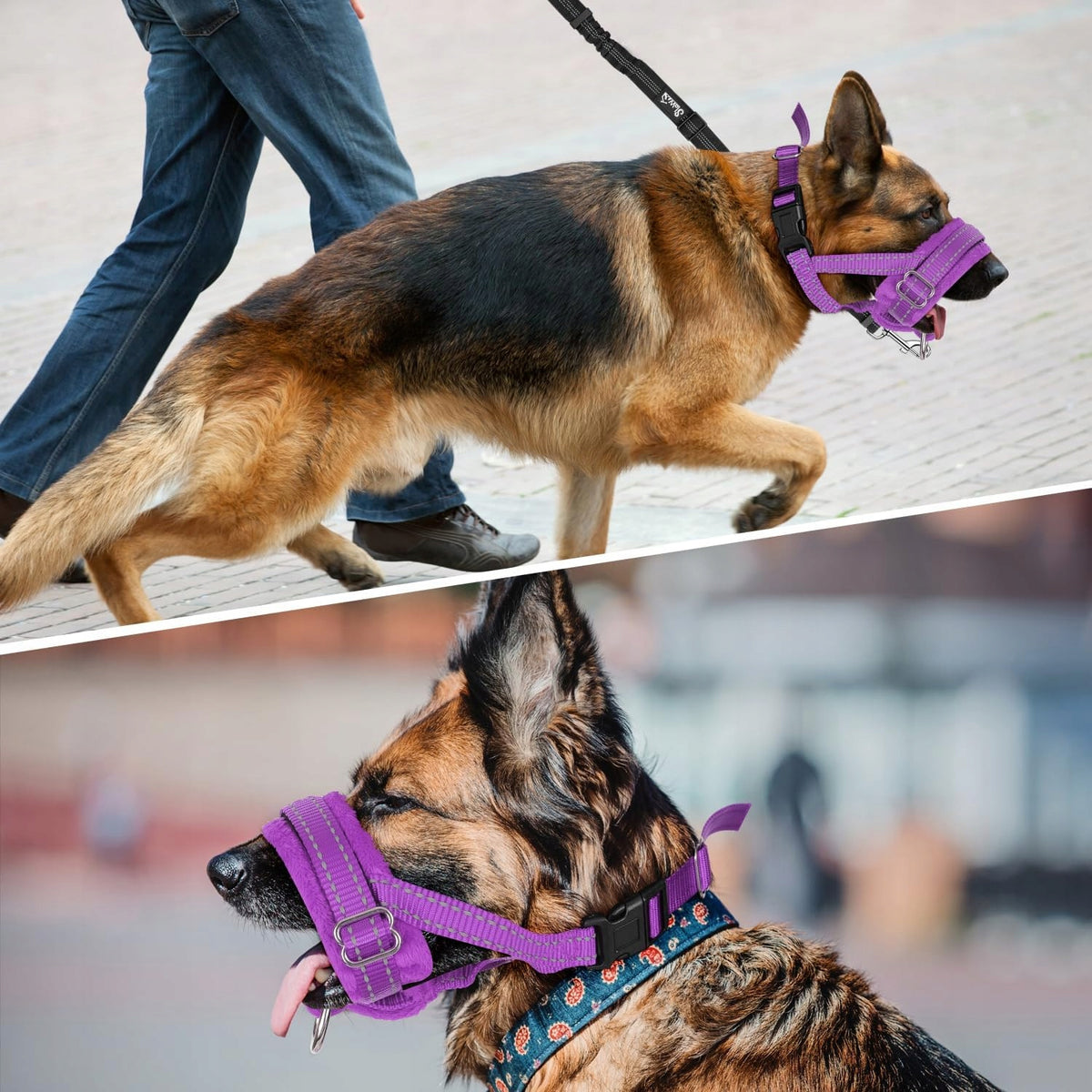 SlowTon Soft muzzle for dog-S-purple Manufacturer code B07WY51RC5