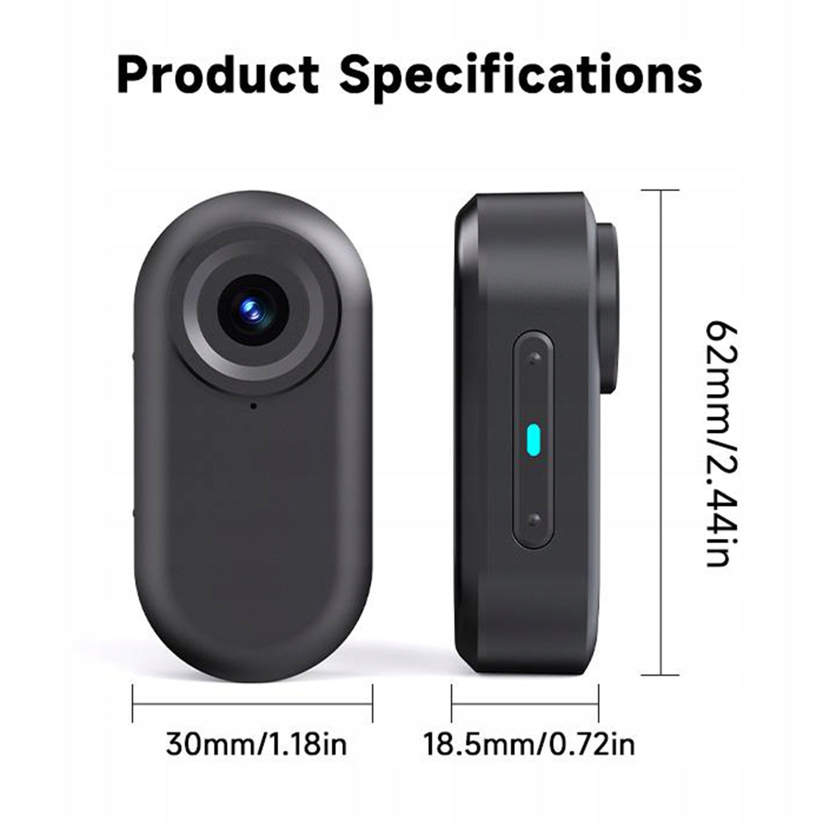 Small 1080P Camera Body With Magnetic Lanyard Video Recording Ruc Camera Brand no brand