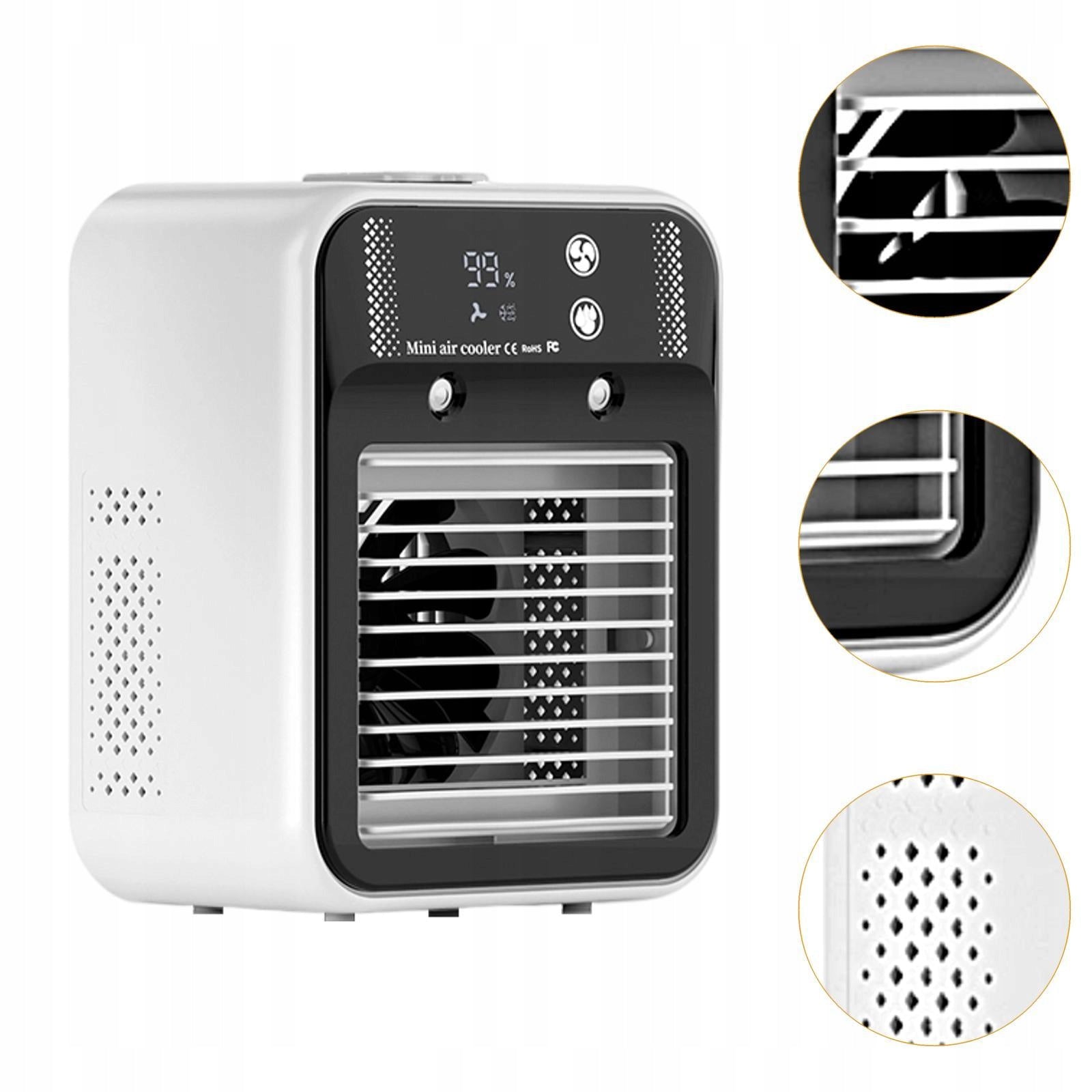 Small Air Conditioner Fan Modern Personal Fan Adjustable Angle Mini Air Medical device class IIa