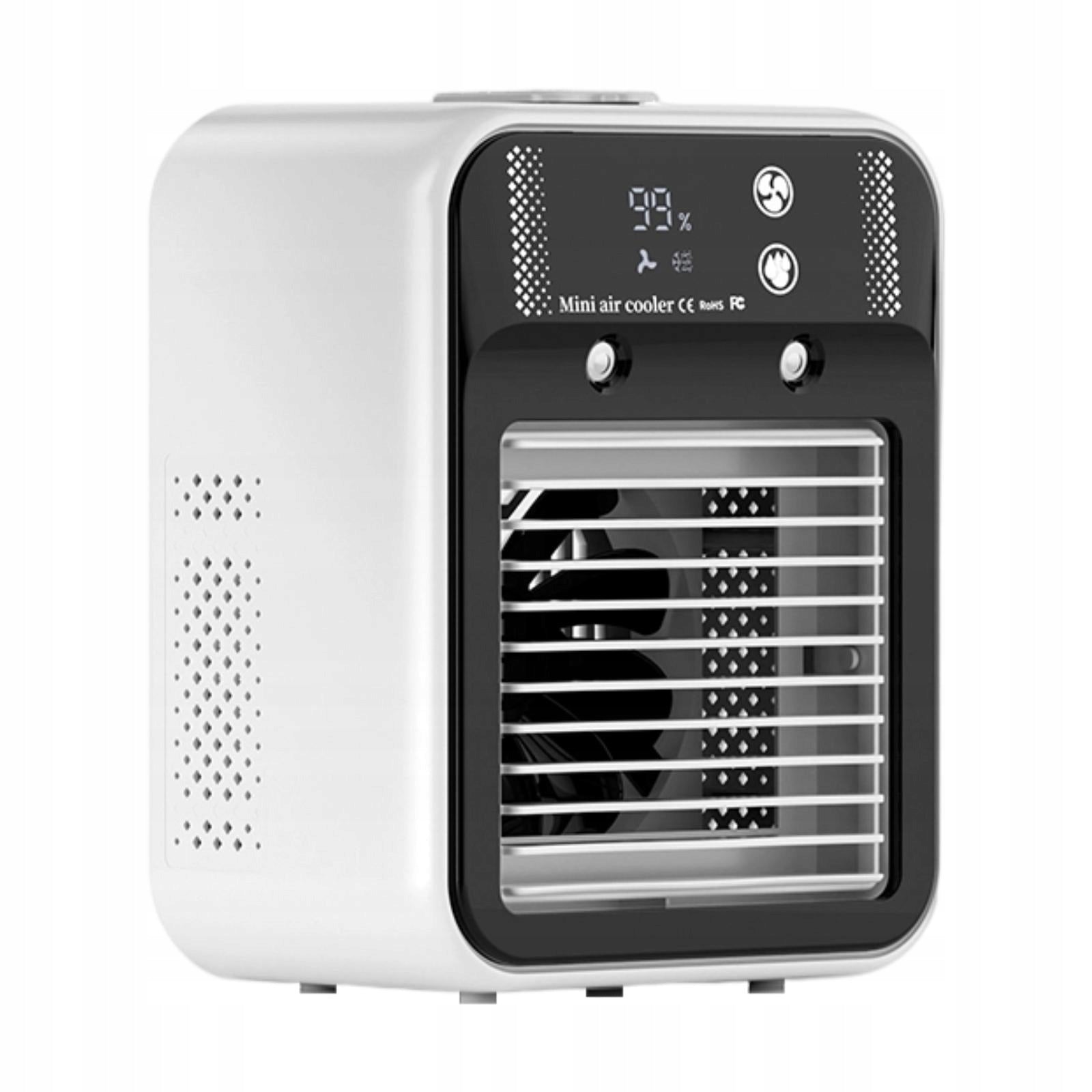 Small Air Conditioner Fan Modern Personal Fan Adjustable Angle Mini Air