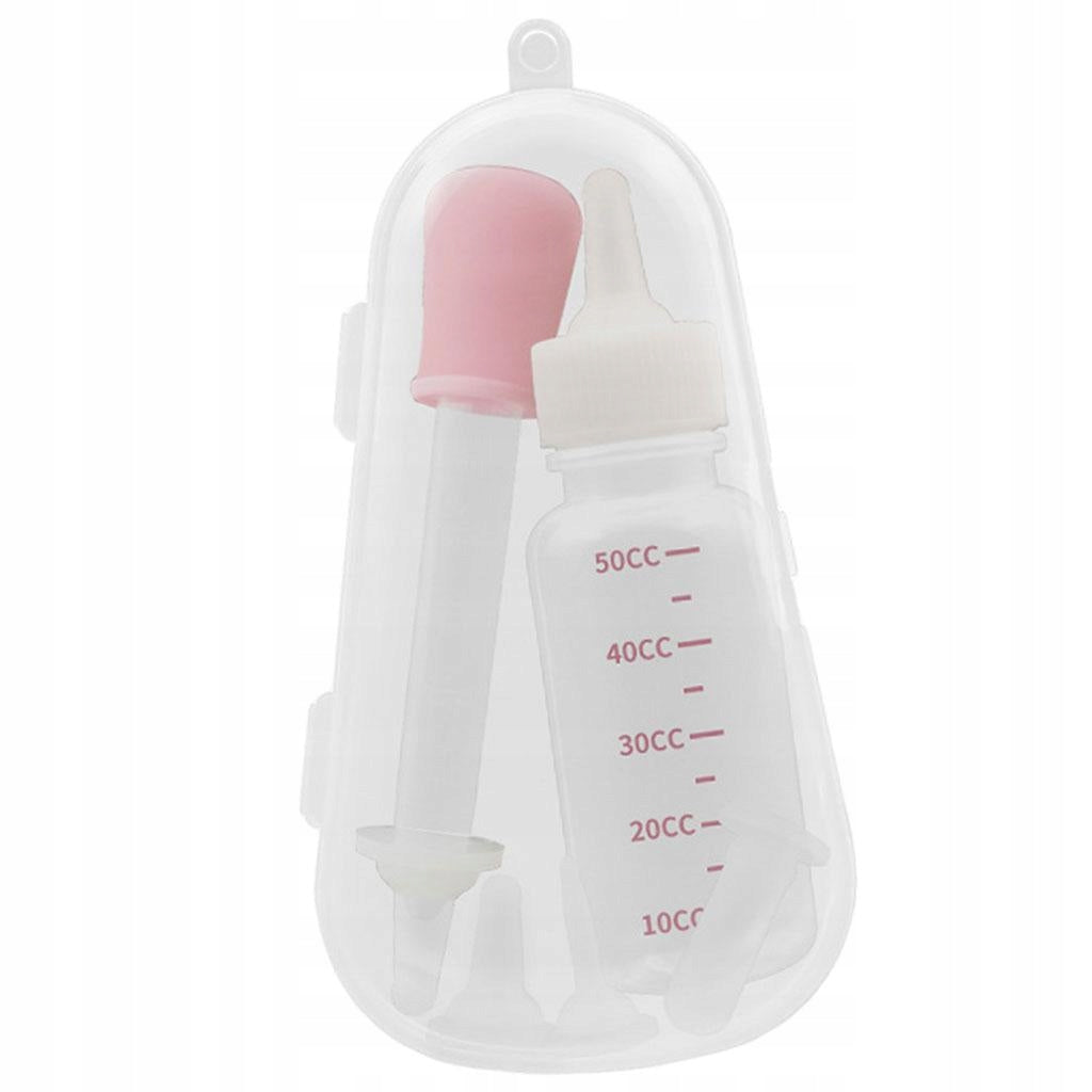 Small Animals Rabbits Cat Mini Nipple Kitten Replacement 50ml Milk pink