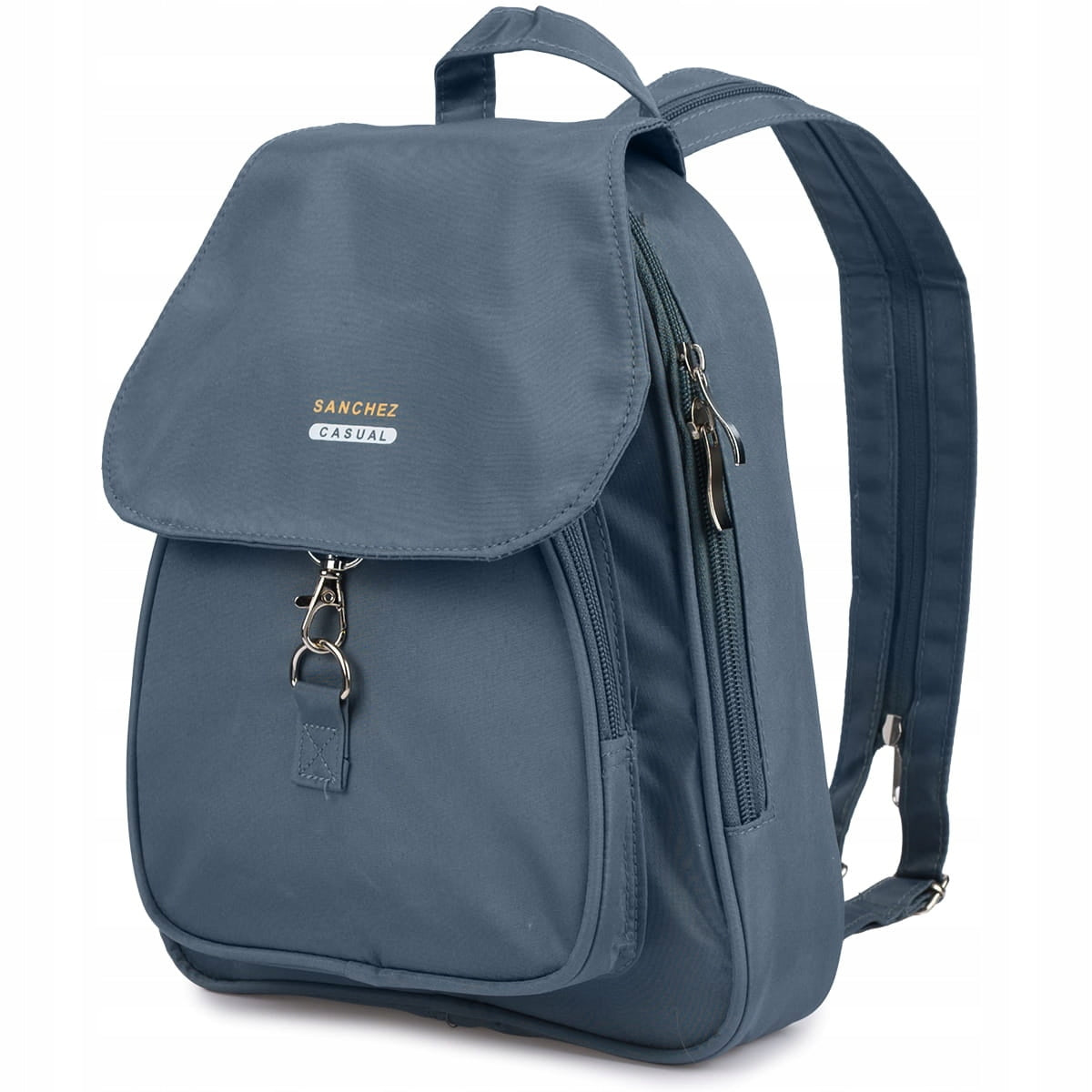 Small Backpack Women's Urban Backpack Lightweight Elegant Grey Microfiber Brand no brand