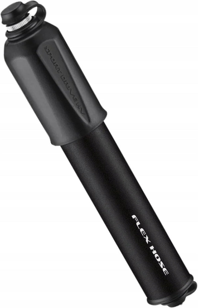 Small Bicycle Pump LEZYNE Sport Drive HV MTB Gravel Black 17cm + Handle Color black