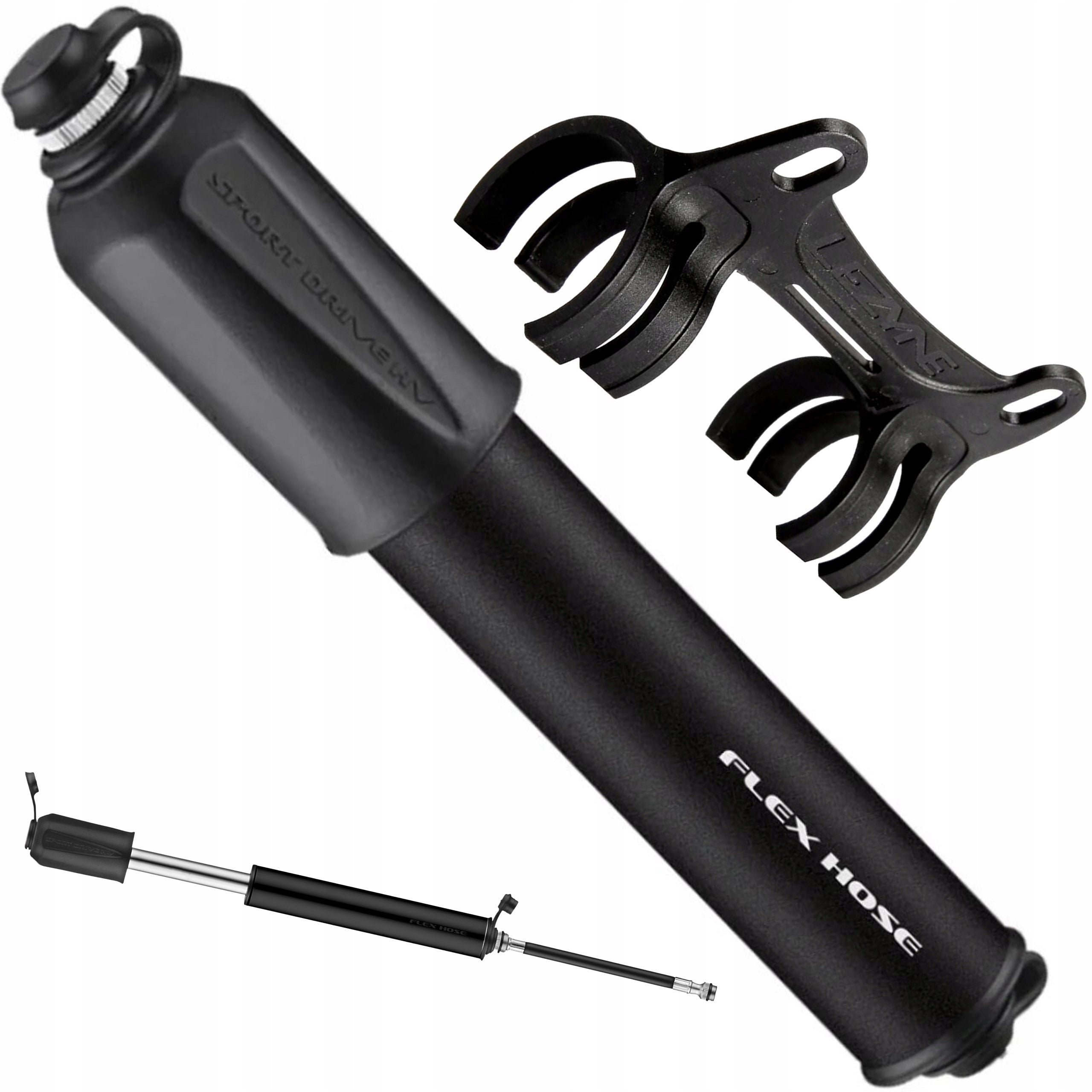 Small Bicycle Pump LEZYNE Sport Drive HV MTB Gravel Black 17cm + Handle