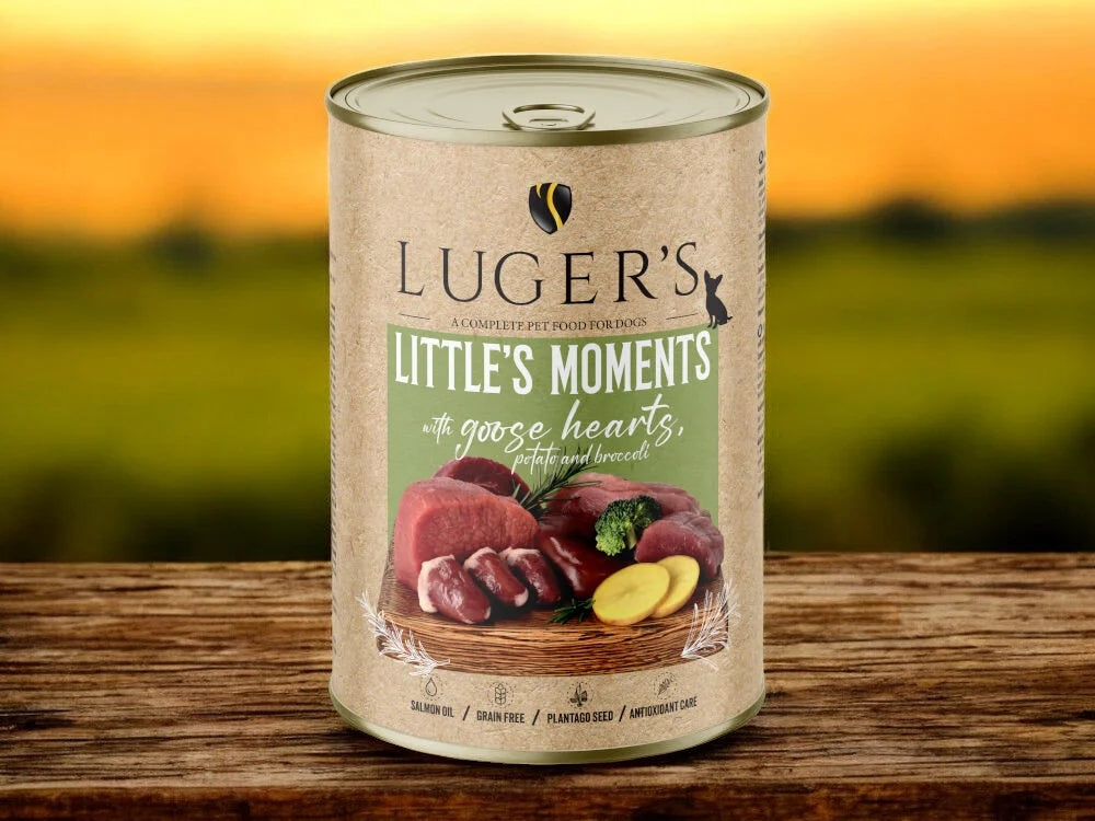 Small Breed Dog Food Luger's Little's Moments Goose Potato Broccoli 400g Brand Luger's