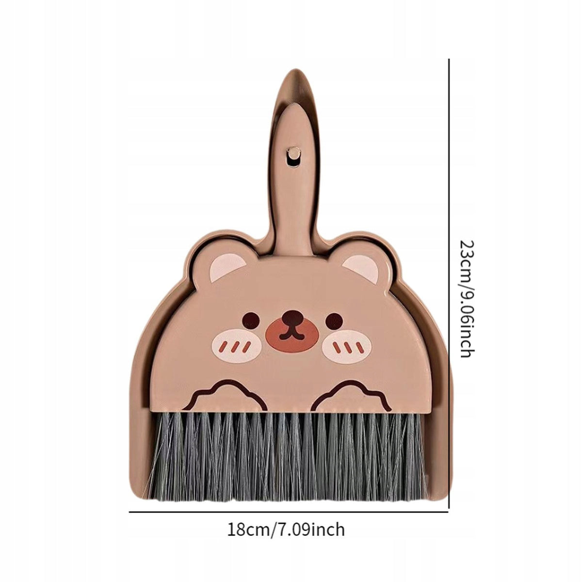 Small Broom and Dustpan Set Compact Cleaning Brush and Dustpan Brown Brand no brand