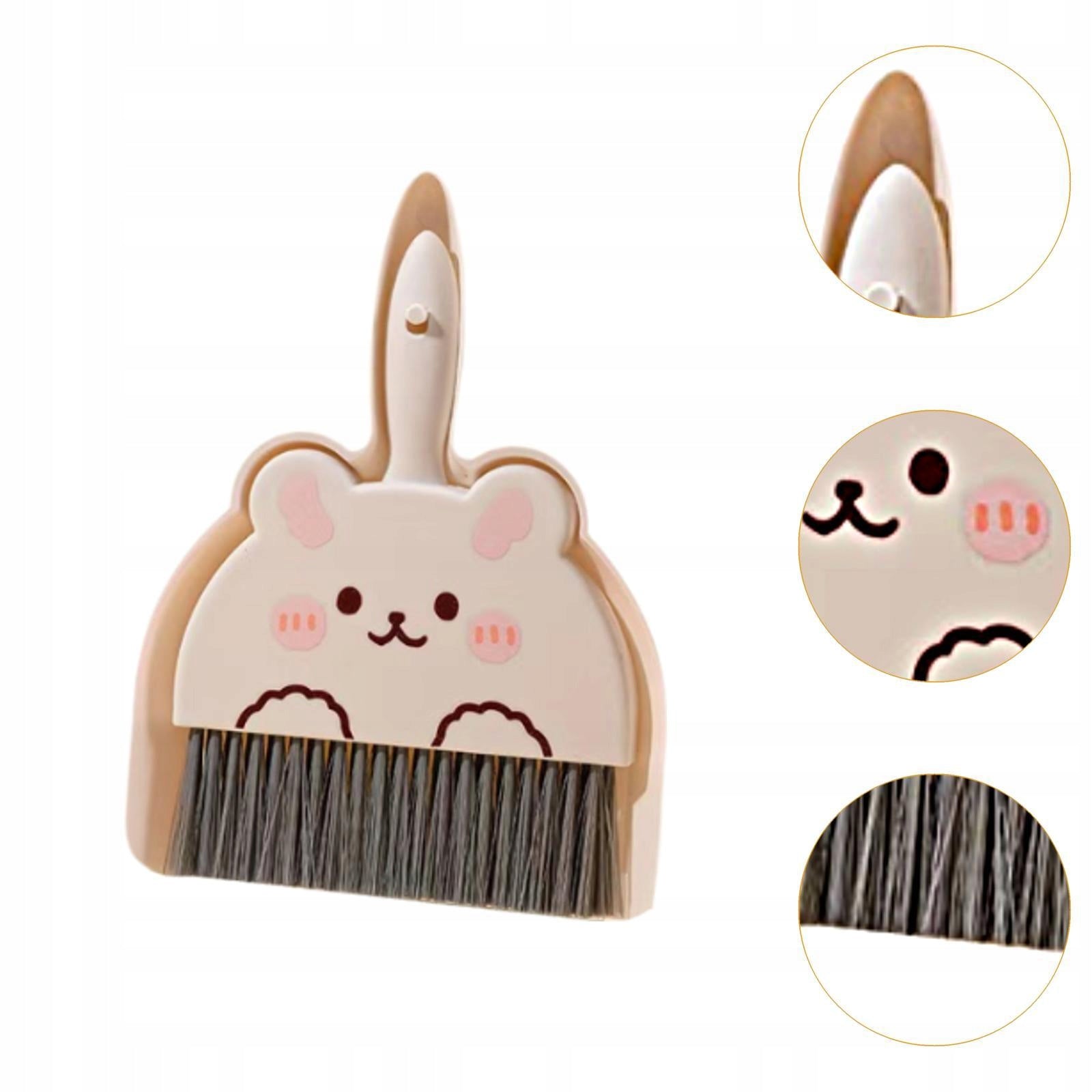 Small Broom and Dustpan Set Compact Cleaning Brush and Dustpan White Brand no brand