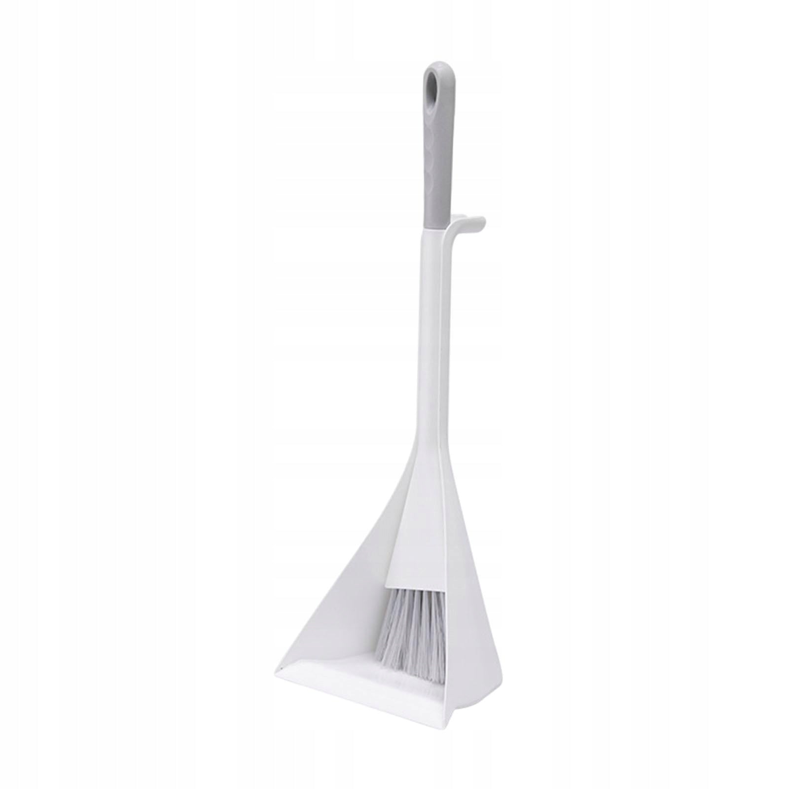 Small Broom and Dustpan Set Little Housekeeping Helper Dust Clean Gray Packaging status original