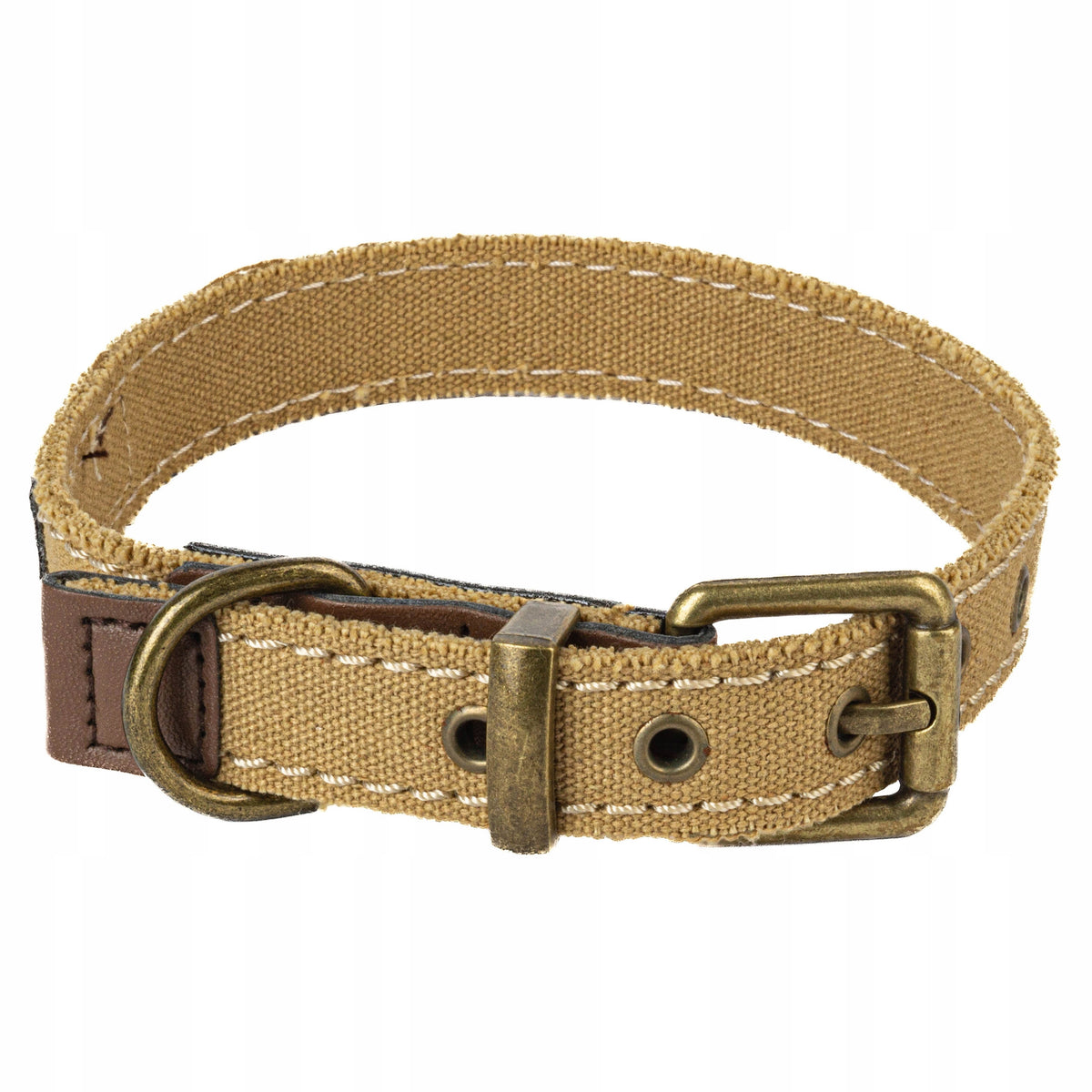 Small Dog Collar Material Vintage GOLD BUCKLE Shih Tzu 38cm S