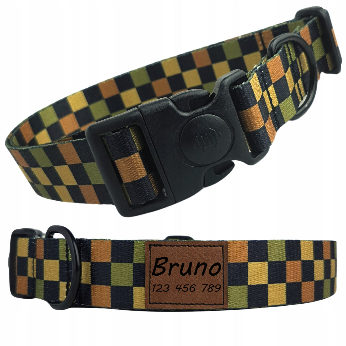 Small Dog Collar with Name and Phone Number ENGRAVING Lightweight Size XS
