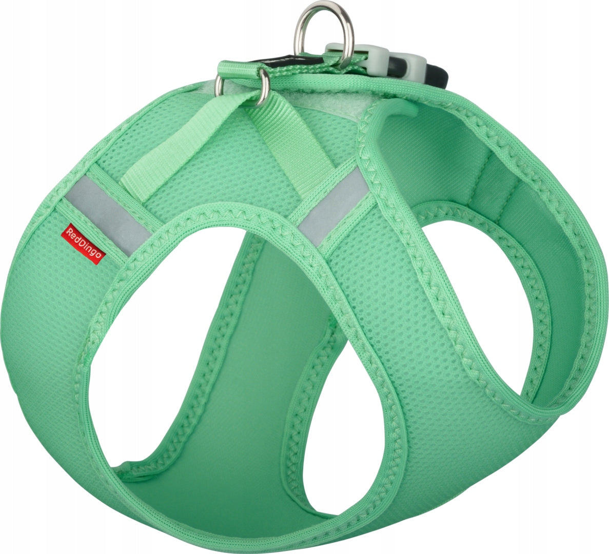 Small Dog Harness Red Dingo Mesh - Pressure-Free S, Mint