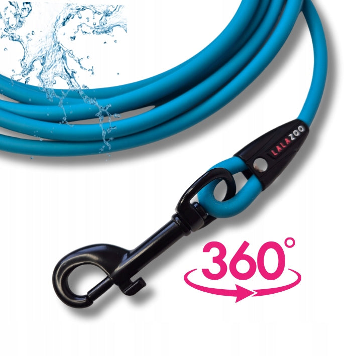 Small Dog LANYARD Waterproof Lightweight PVC Training Rope 3M BLAST Turquoise Brand Lalazoo