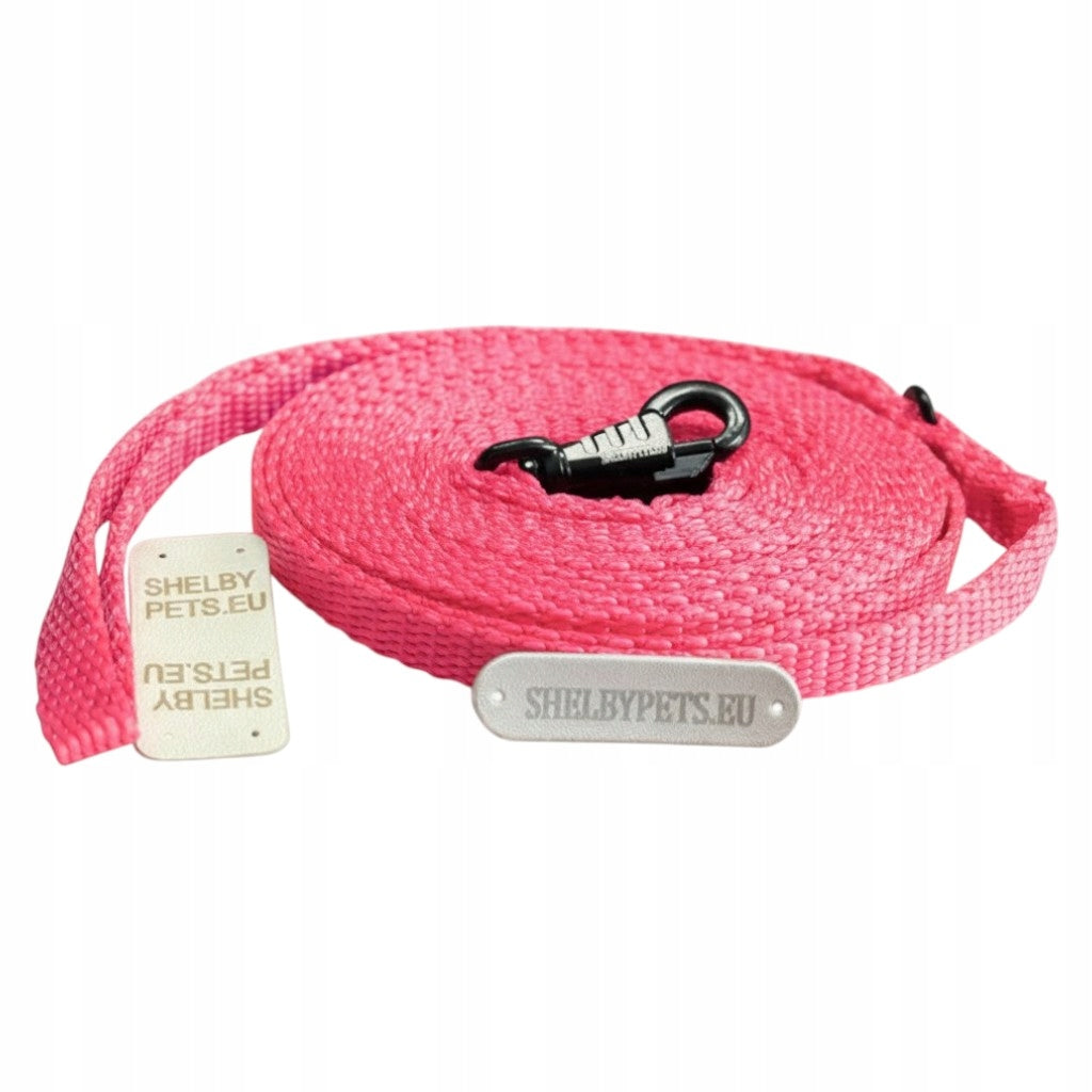 Small Dog Leash 3M 10MM Pink Lightweight Strong Material ShelbyPets