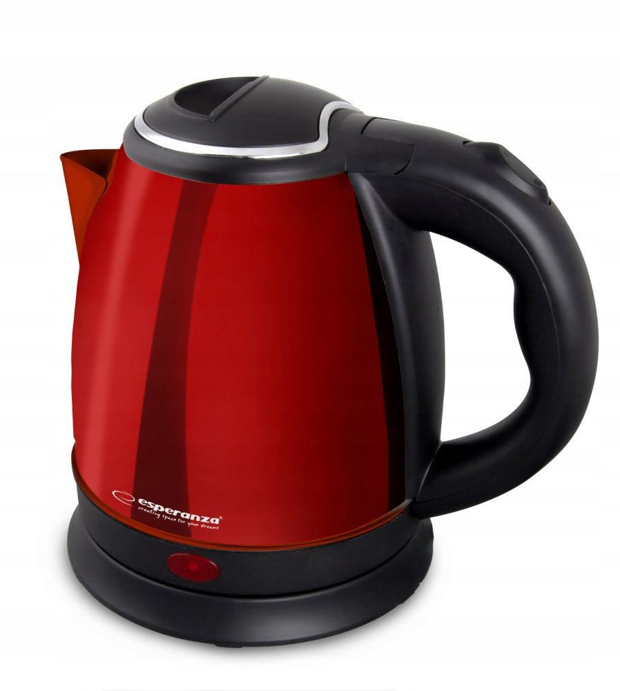 Small ELECTRIC KETTLE WIRELESS red 1L STEEL 1350W EAN (GTIN) 5906846685645
