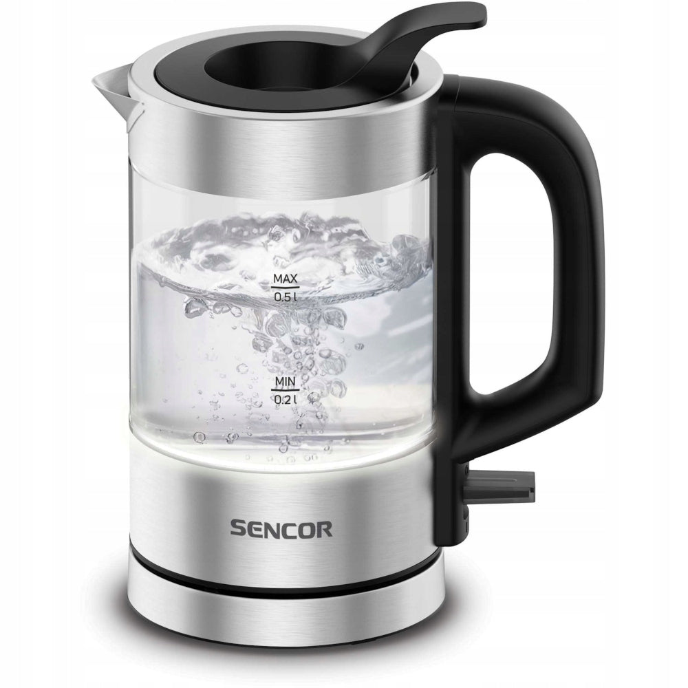 Small Electric Kettle 0,5L Sencor SWK 160SS 1100W + 2xCups Model SWK 160SS