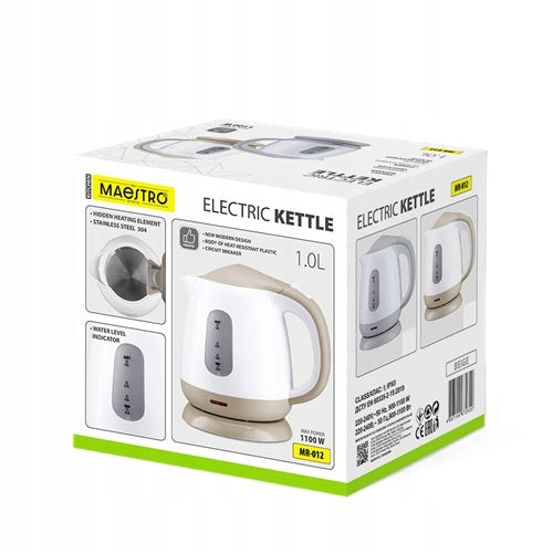 Small Electric Kettle 1l 1100W | Maestro MR-012-GREY Power 1100 W
