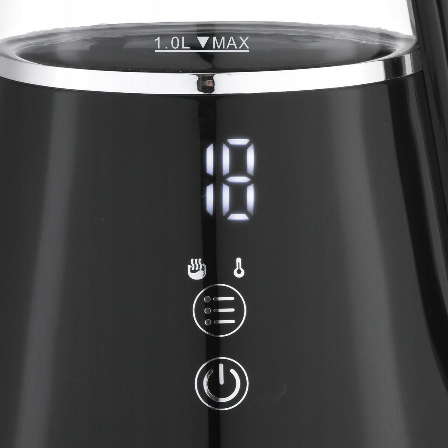 Small Electric Kettle Glass Memory Adjustable WK-2503 Compact 1l 1100W Dominant color black