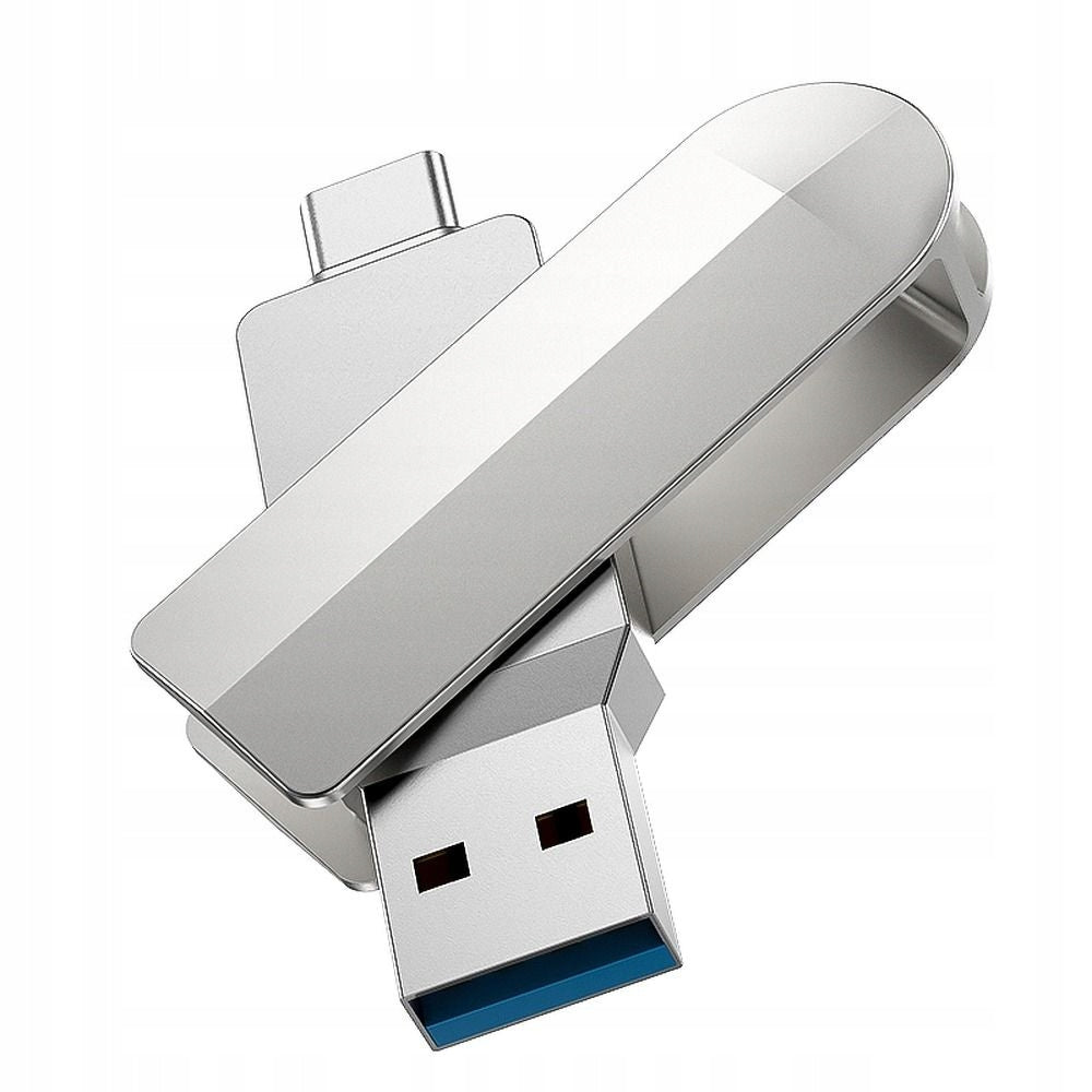 Small Fast USB Flash Drive 2in1 16GB USB 3.0 (USB A + USB C) Hoco UD10 silver Manufacturer code 236318