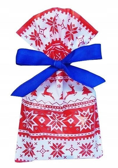 Small Foil Pouches Cellophane CHRISTMAS 15x25 100 SK
