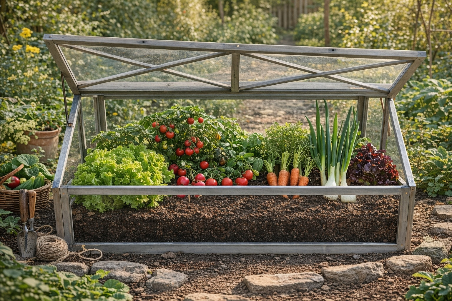 Small Greenhouse Garden AURA LUX 120x80 Vegetable Garden Vegetable Inspection Manufacturer no brand