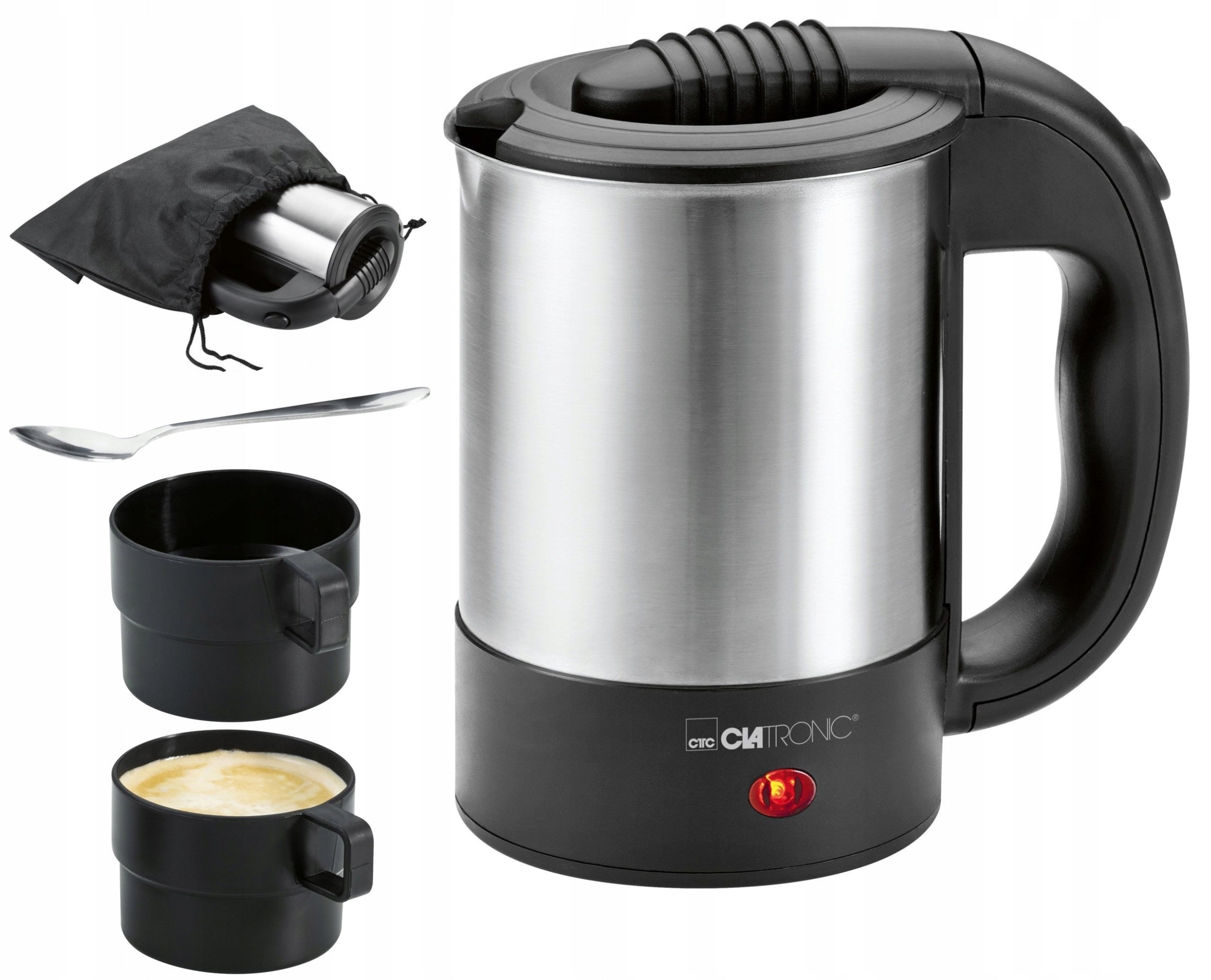 Small Kettle Electric Travel Portable Steel 0,5L 1000W Manufacturer code WKR 3624