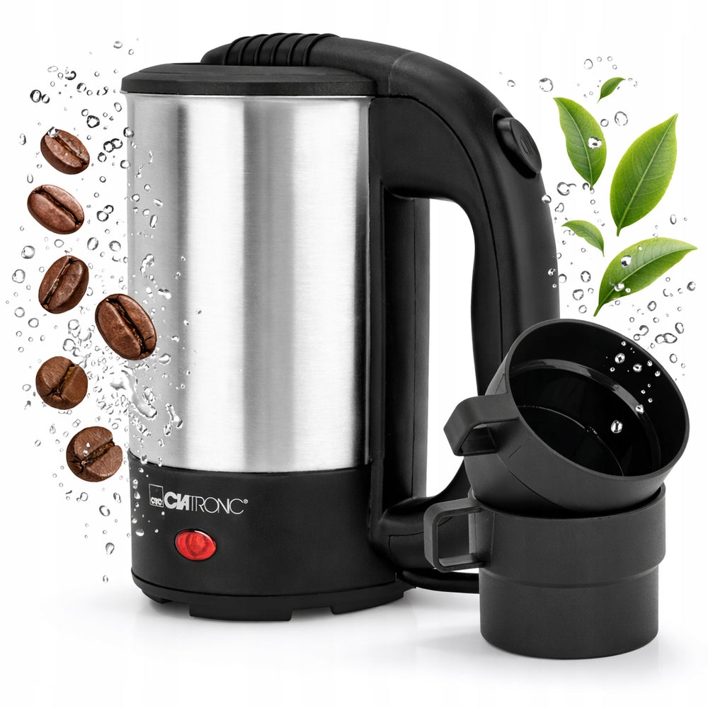 Small Kettle Electric Travel Portable Steel 0,5L 1000W