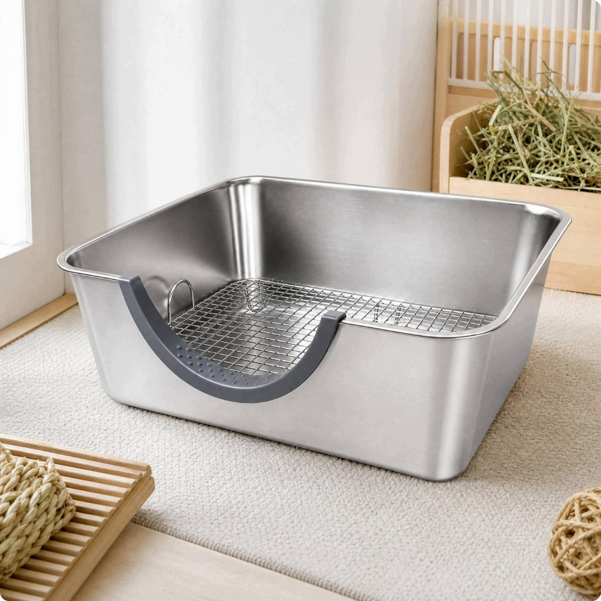 Small Pet Waste Pan with Removable Grid for Cage Toilet All IN One Rabbit Manufacturer code 05572652470