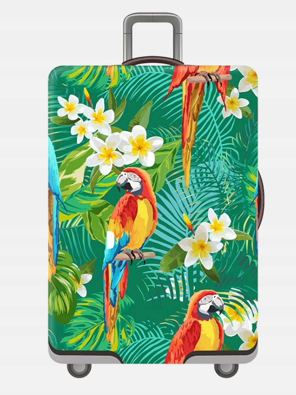 Small Pouch Protective Pouch for Luggage Travel Suitcase Zipper Print S Color green
