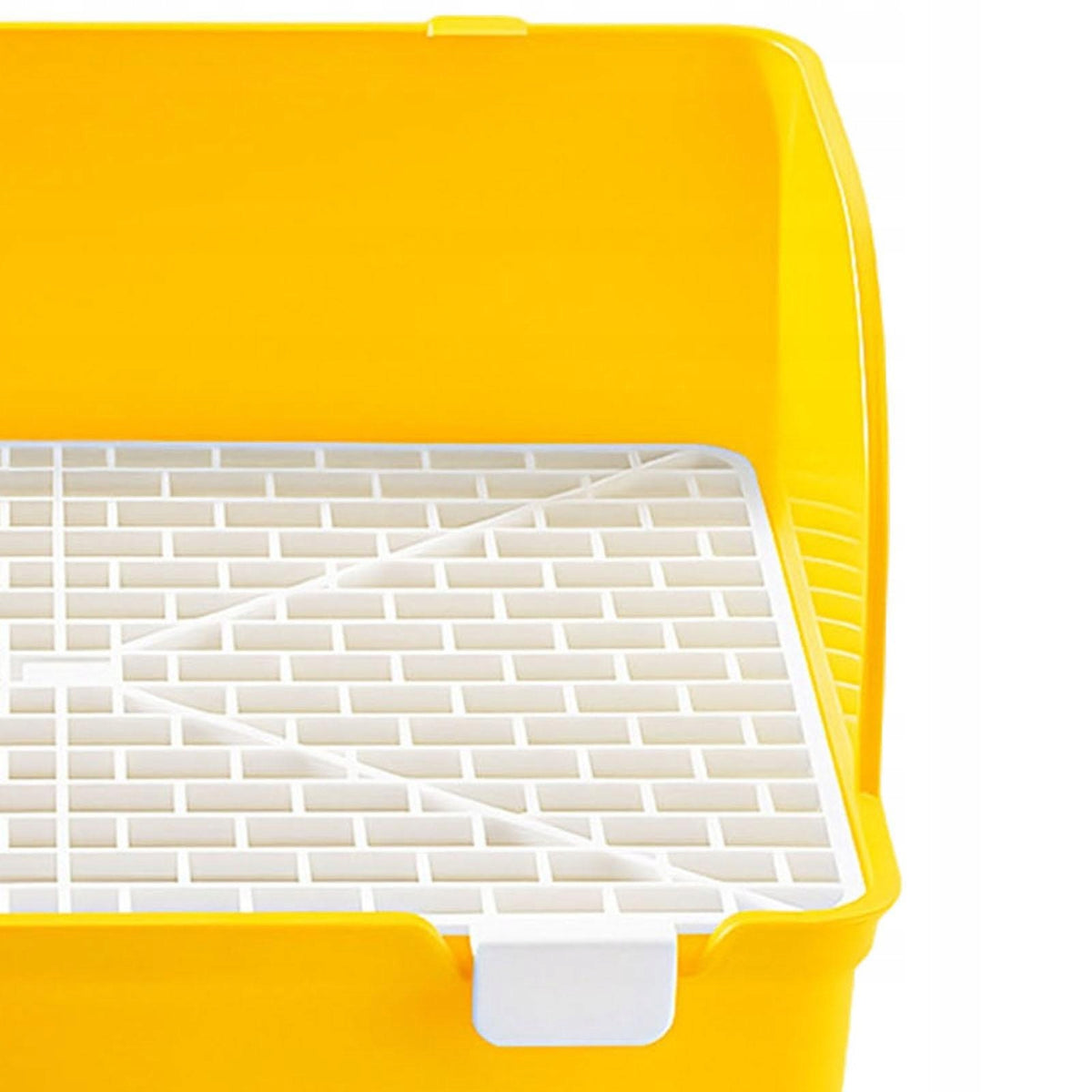 Small Rabbit Litter Box Square Cage Box Potty Trainer Bunny Potty Yellow Packaging status original