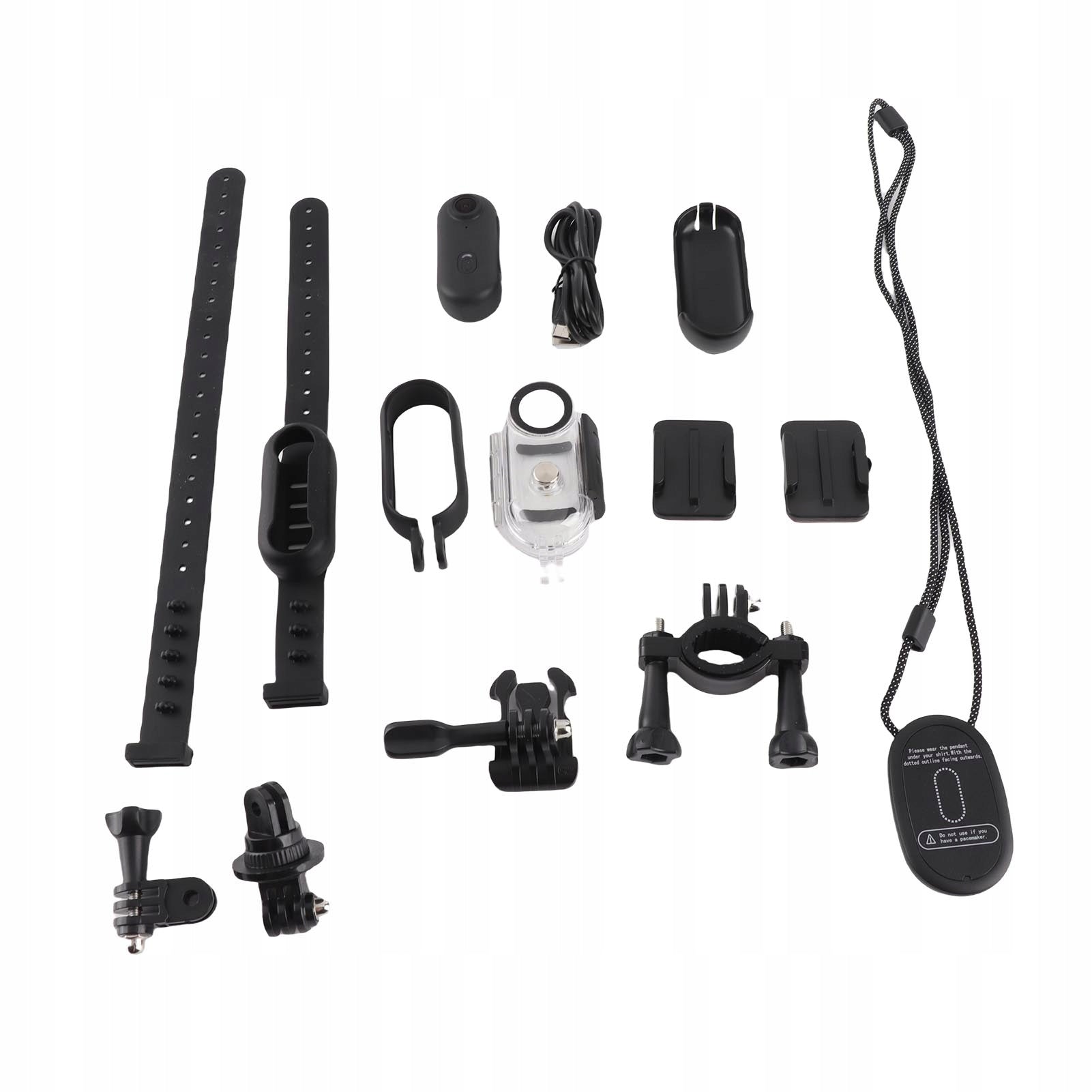 Small Sports Camera, HD 1080P Pet Collar Camera With Clip Back