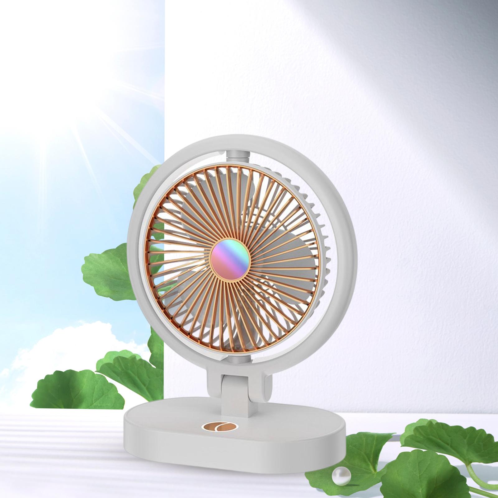 Small Table Fan USB Portable with Night Lights Manufacturer code 02770056635