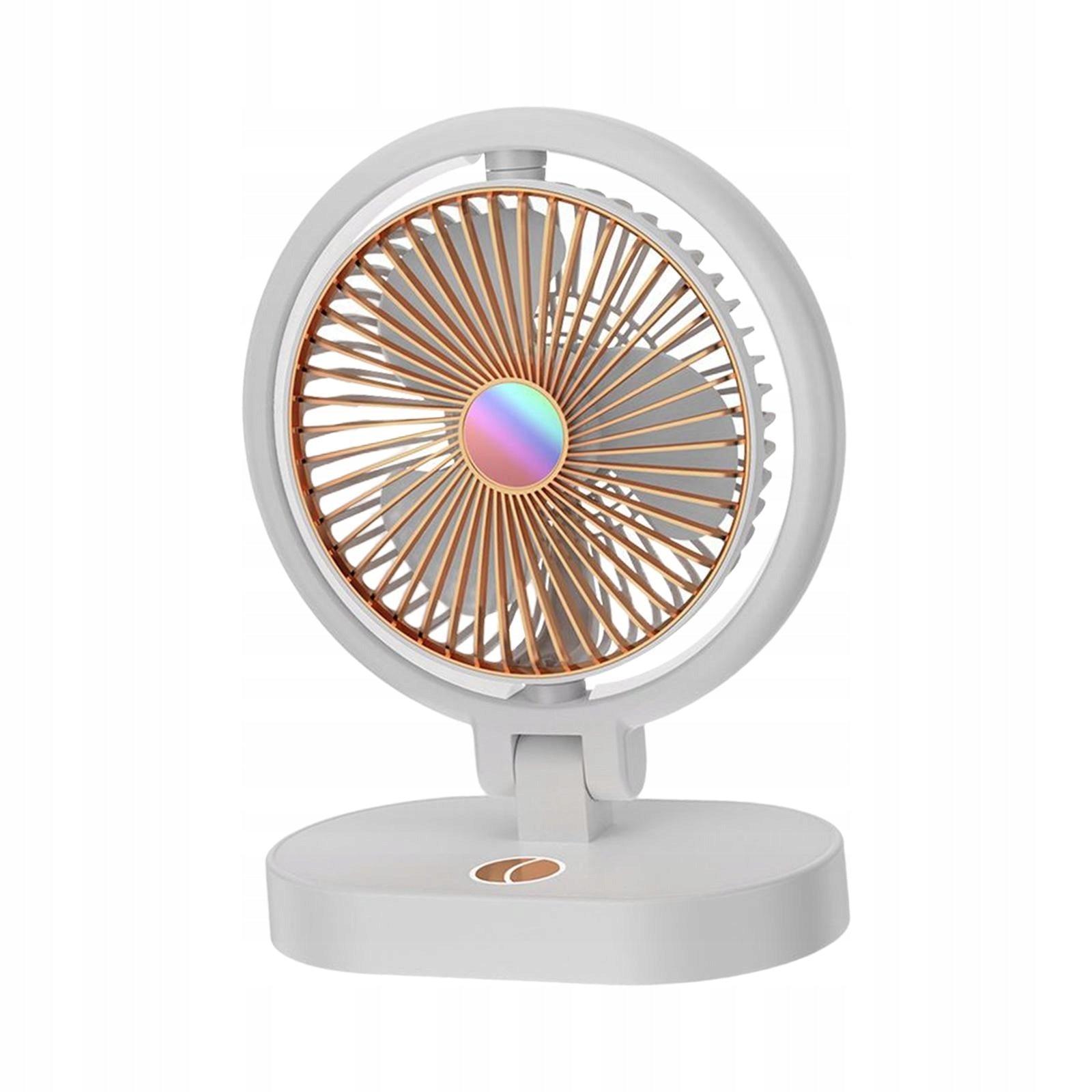 Small Table Fan USB Portable with Night Lights Model Personal Desk Fan