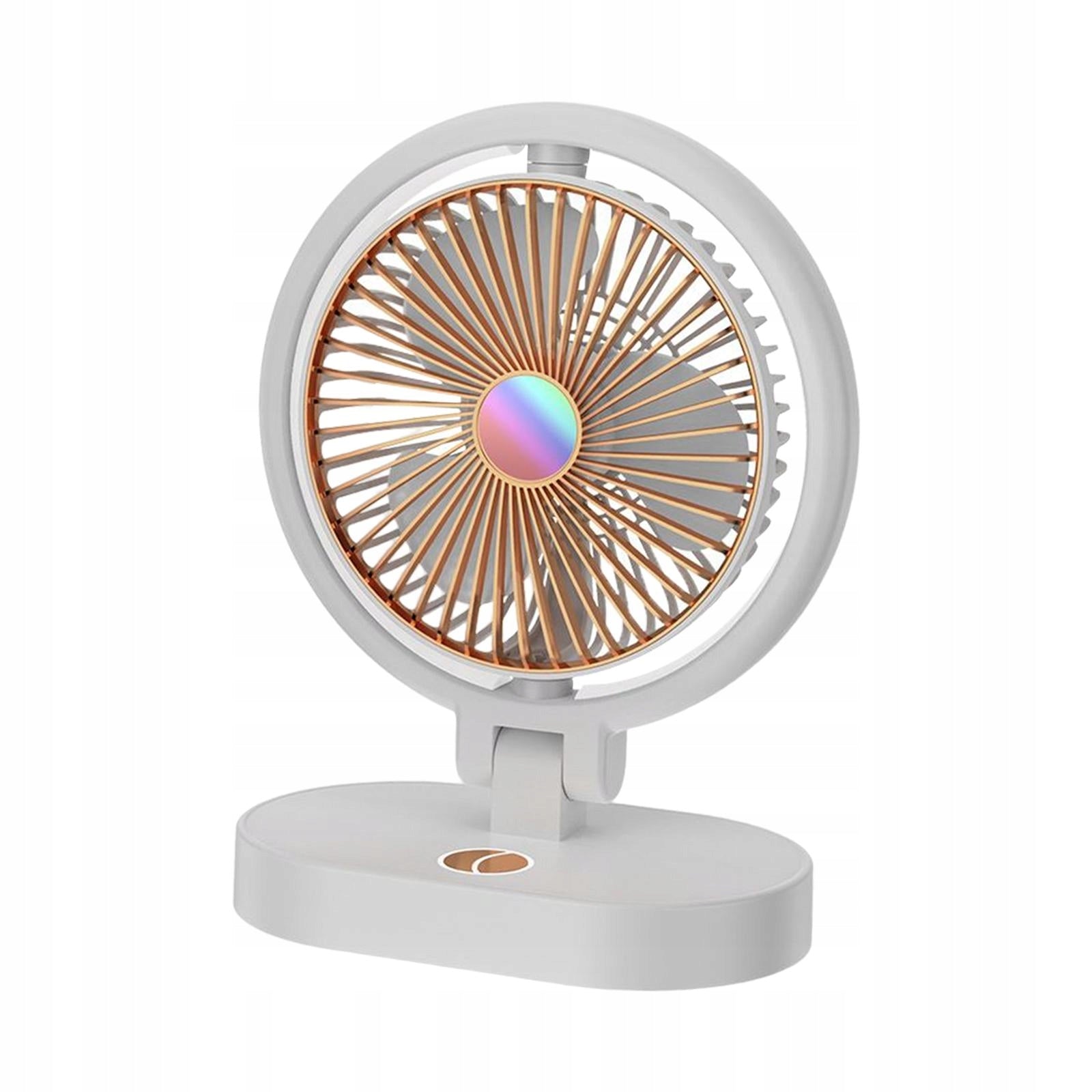 Small Table Fan USB Portable with Night Lights Power 20000 W
