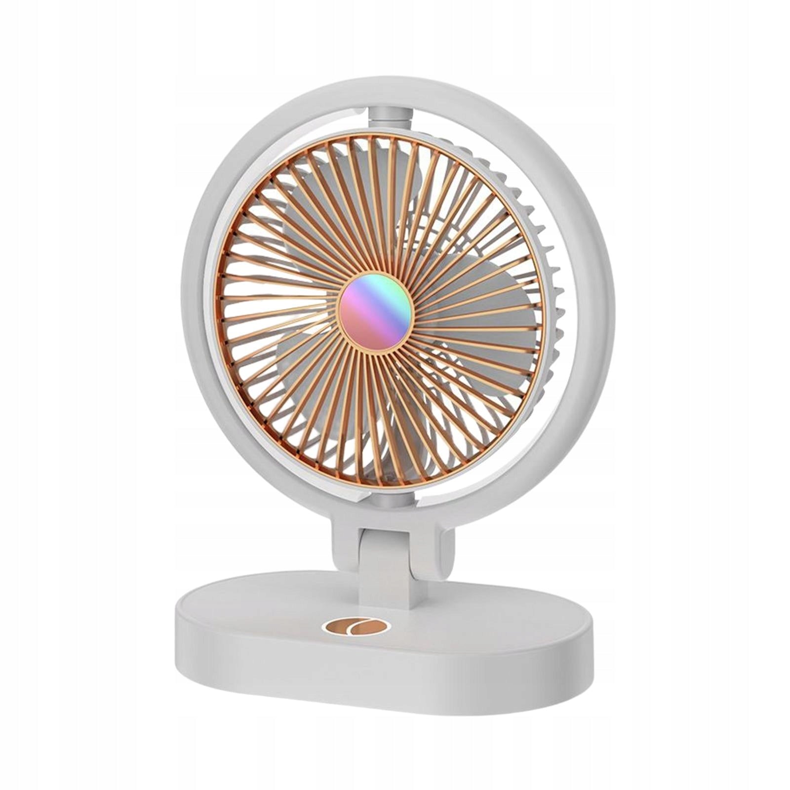 Small Table Fan USB Portable with Night Lights