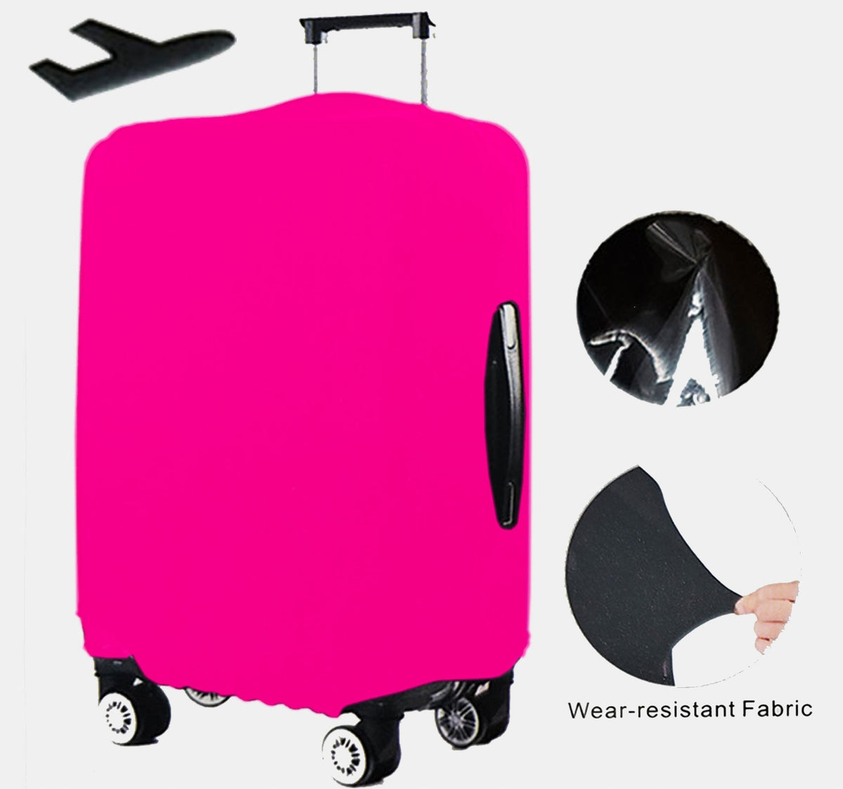 Small Travel Suitcase Cover Protective Luggage Pouch Small S Pink