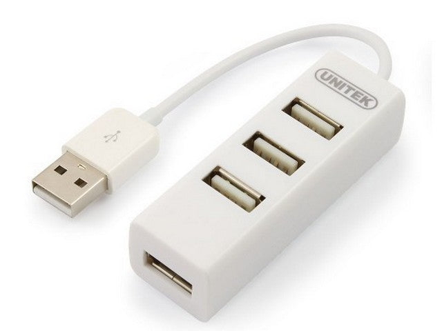 Small White USB 2.0 4 Port HUB for Notebook
