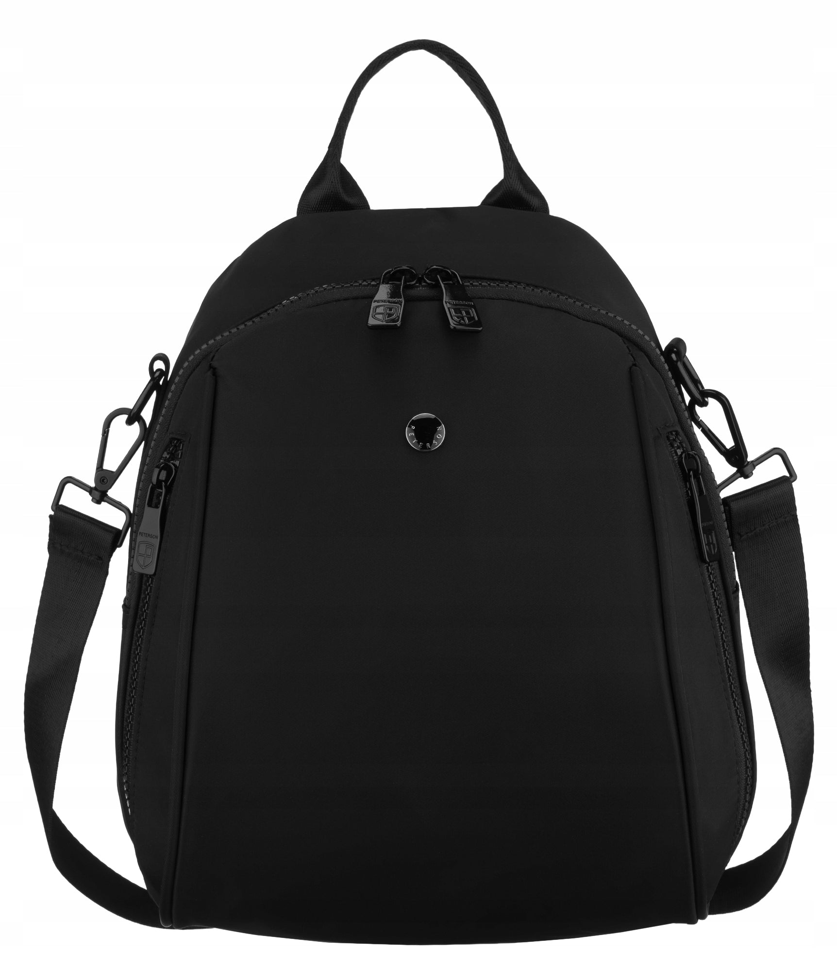 Small Women's Backpack Black Waterproof City Tour to Cinema