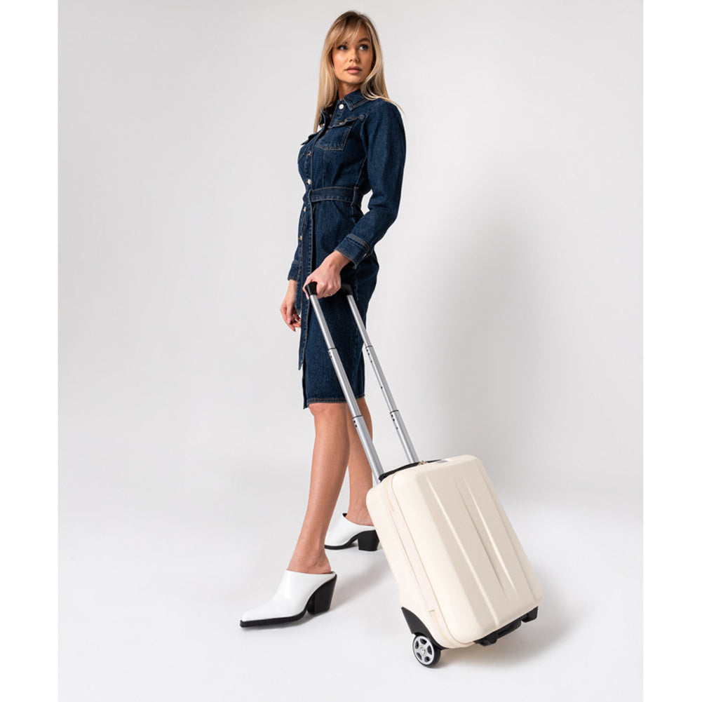 Small cabin suitcase PUCCINI PARIS ABS03D 0 White Model Paris