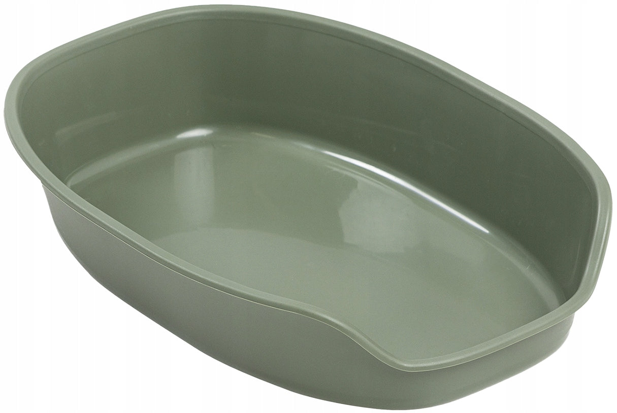 Small cat litter box open green GEMINI 28x42x9cm