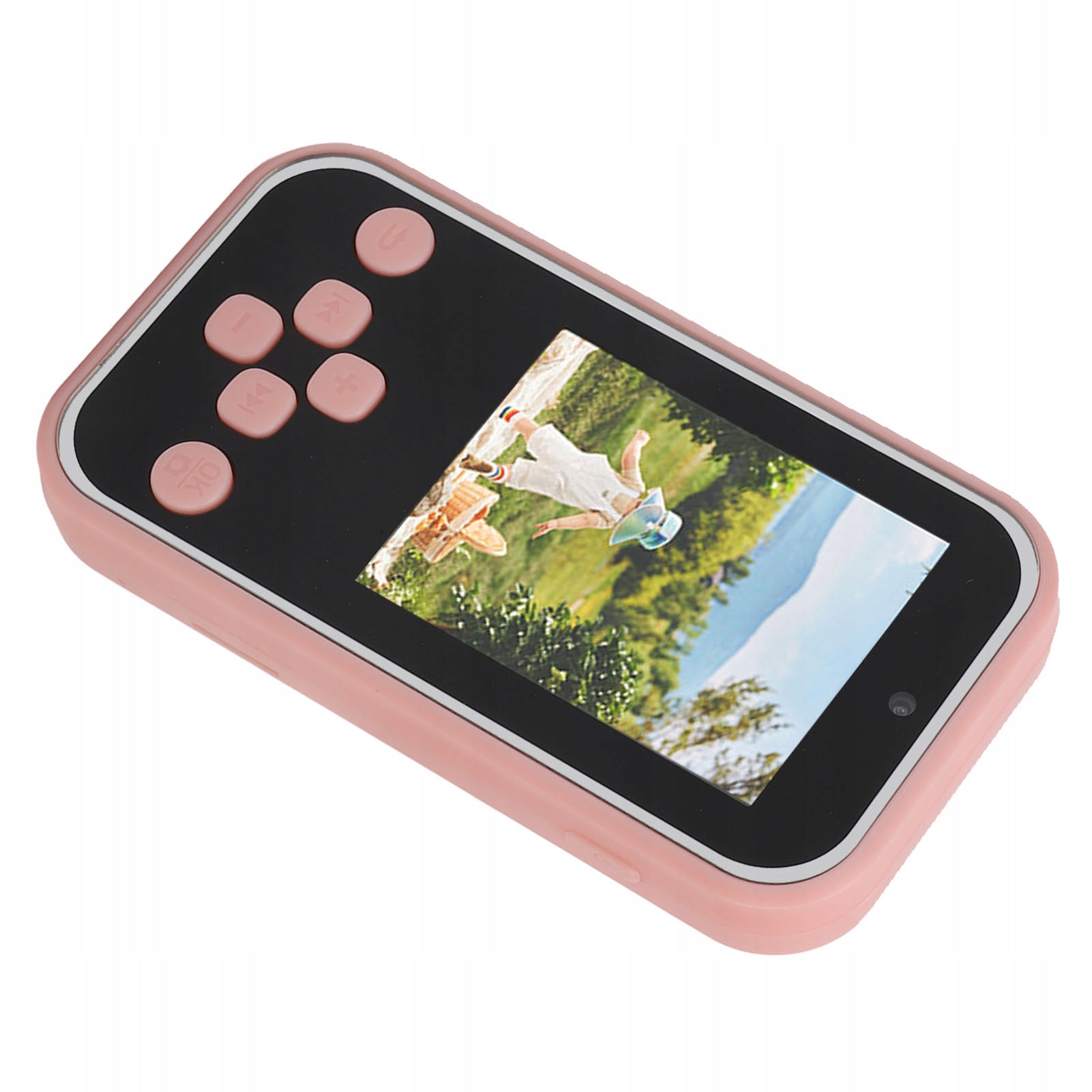 Small electronic camera, MP3 music player, digital camera with two ob Model 9347GKYU