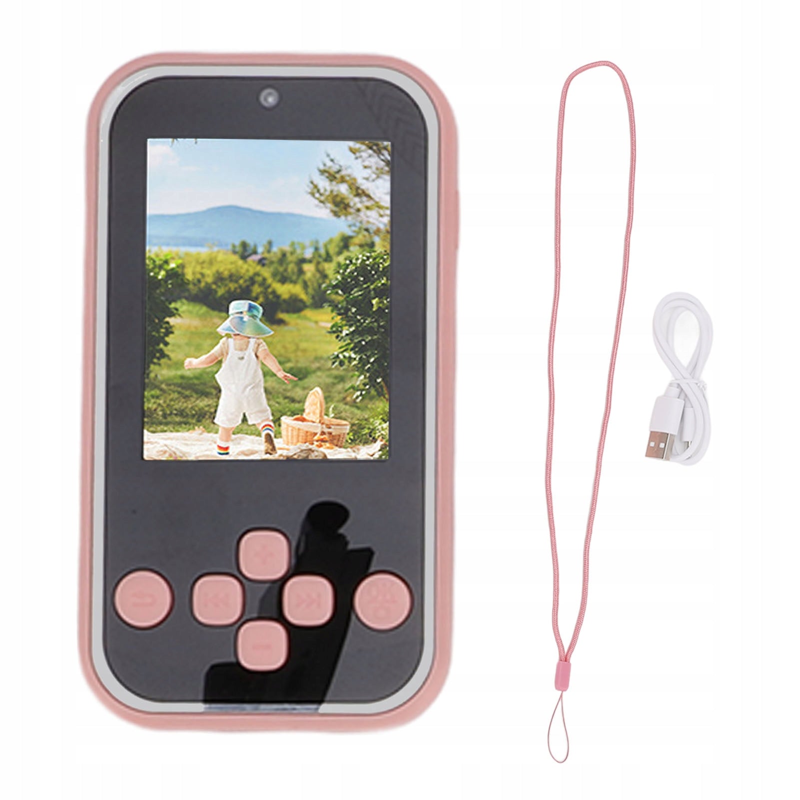Small electronic camera, MP3 music player, digital camera with two ob