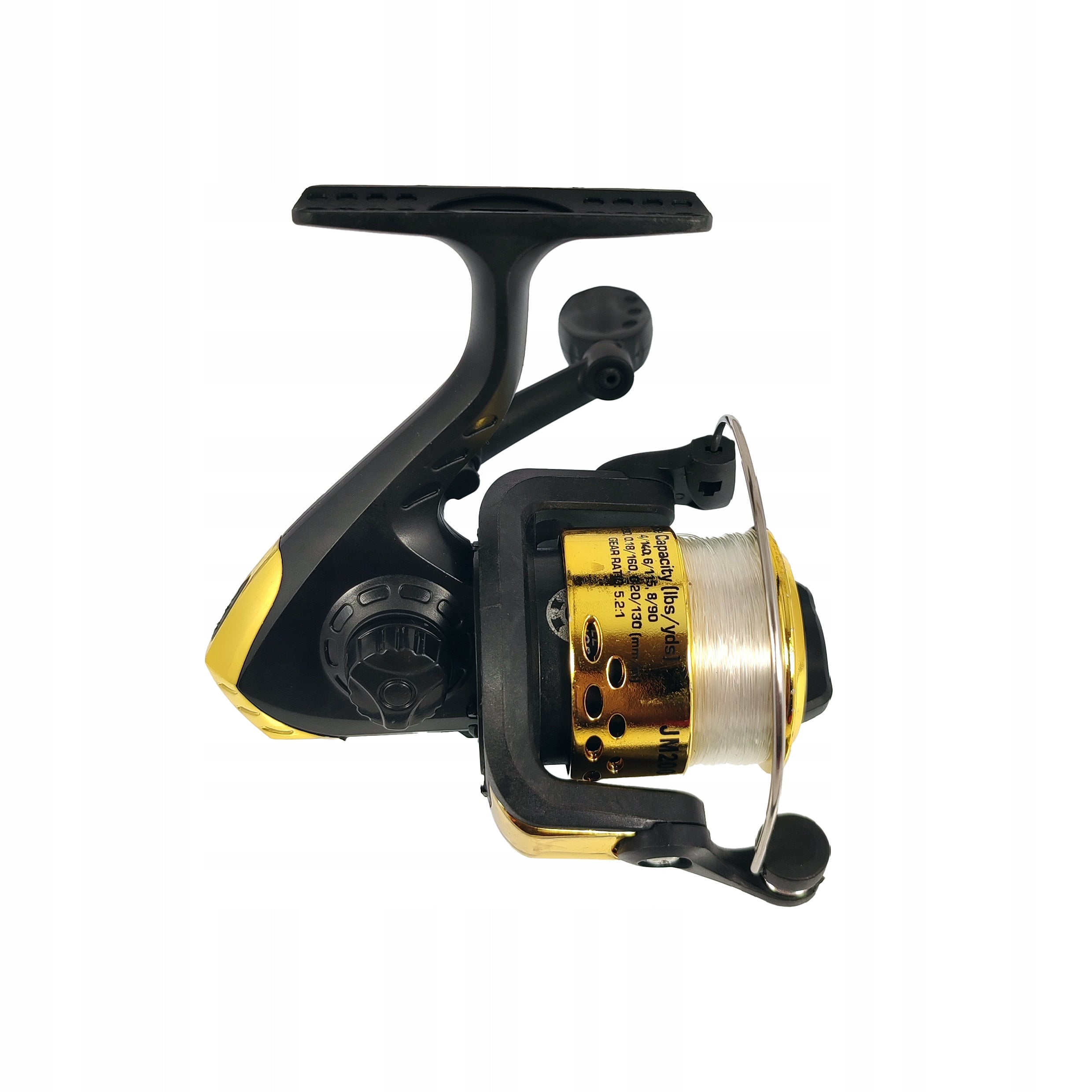 Small reel 5.2:1 with fishing line light universal Brand Miracle Fish